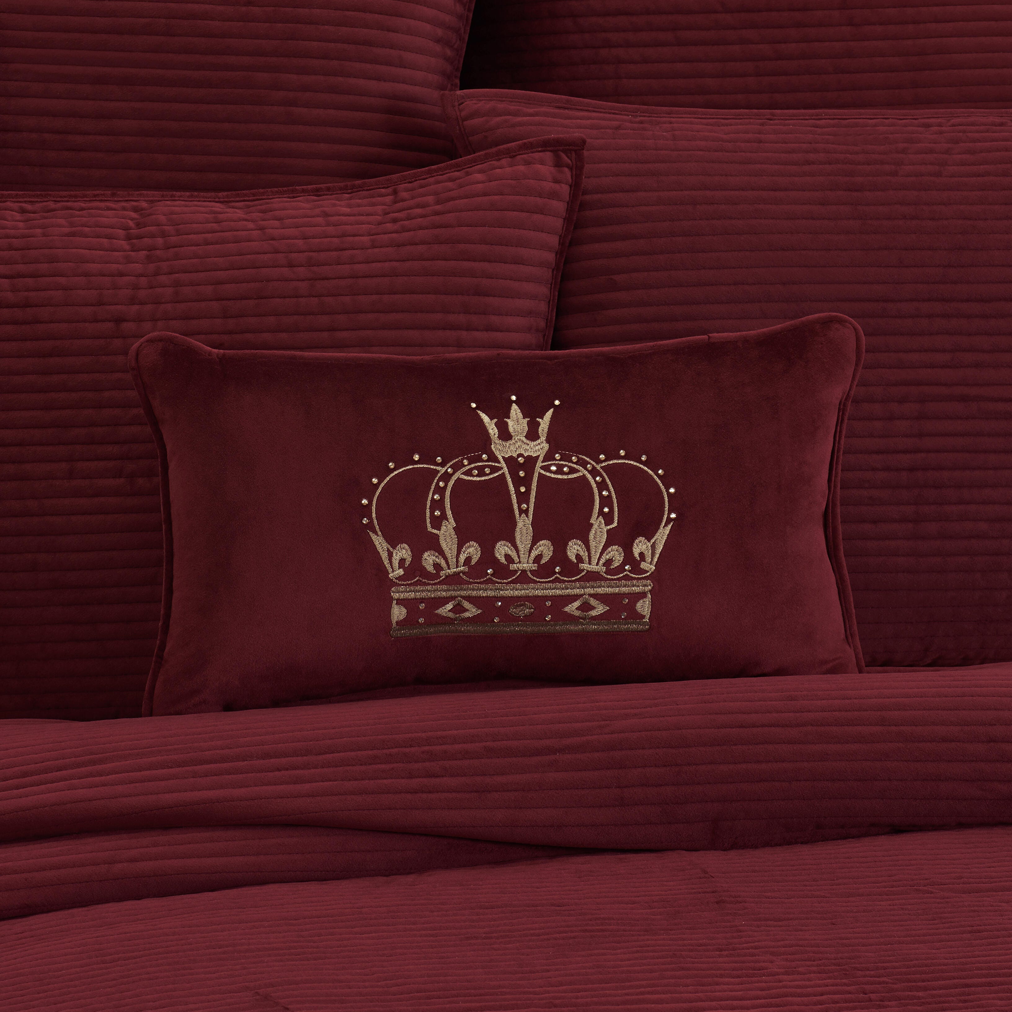 J.Queen New York Townsend Pillow Crown Boudoir, Red, large