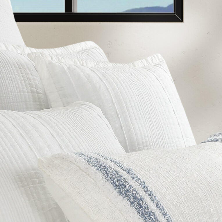White Sand Brentwood 20" Square Decorative Throw Pillow Cover, , rollover