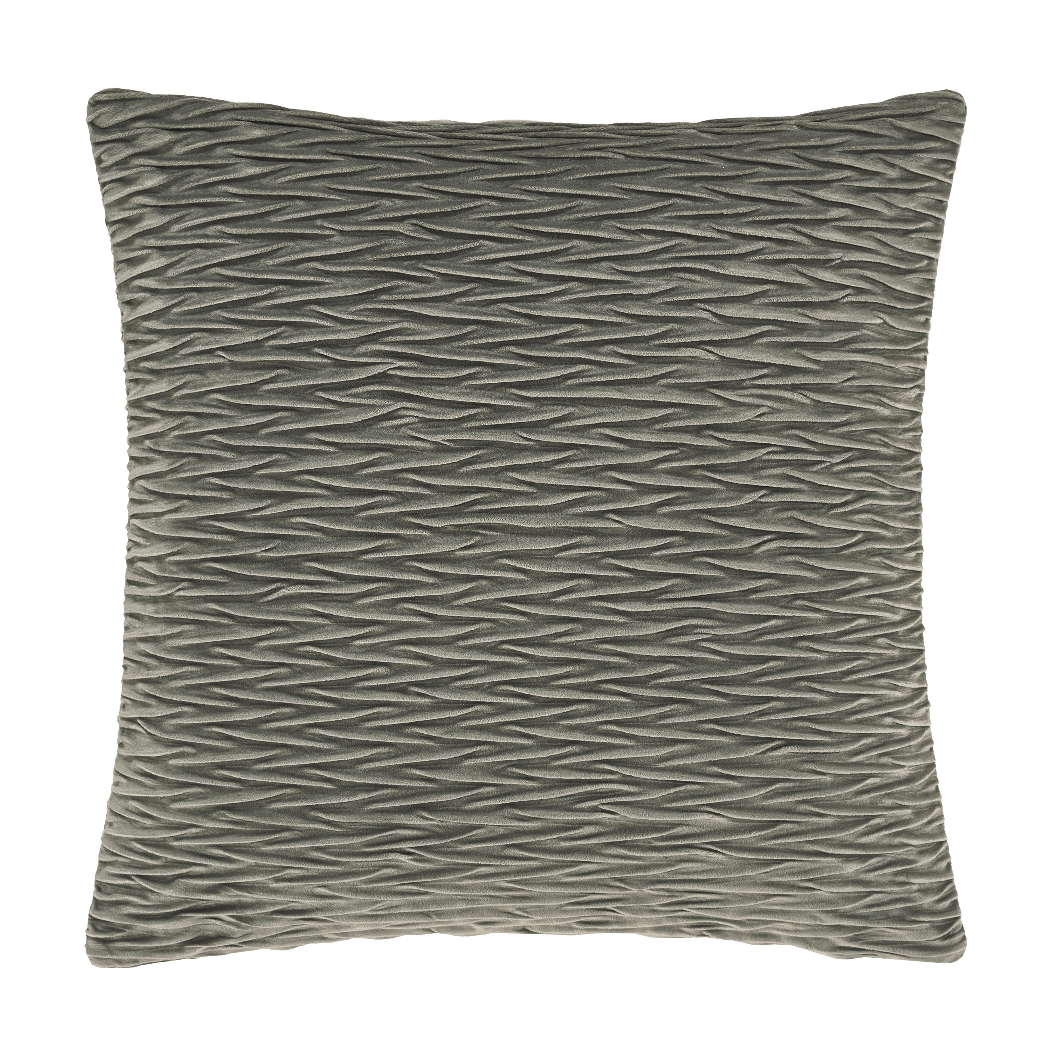 J.Queen New York Townsend Ripple Pillow 20" Square Decorative Throw Pillow Cover, Charcoal, large