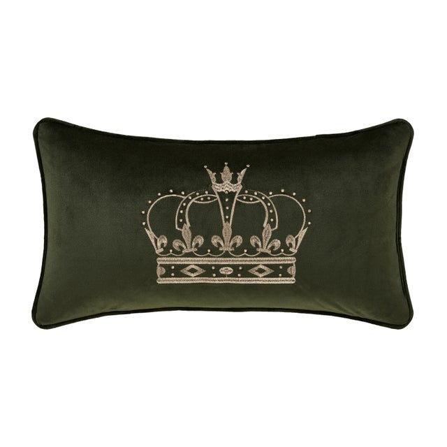 J. Queen New York Townsend Pillow Crown Boudoir, Forest