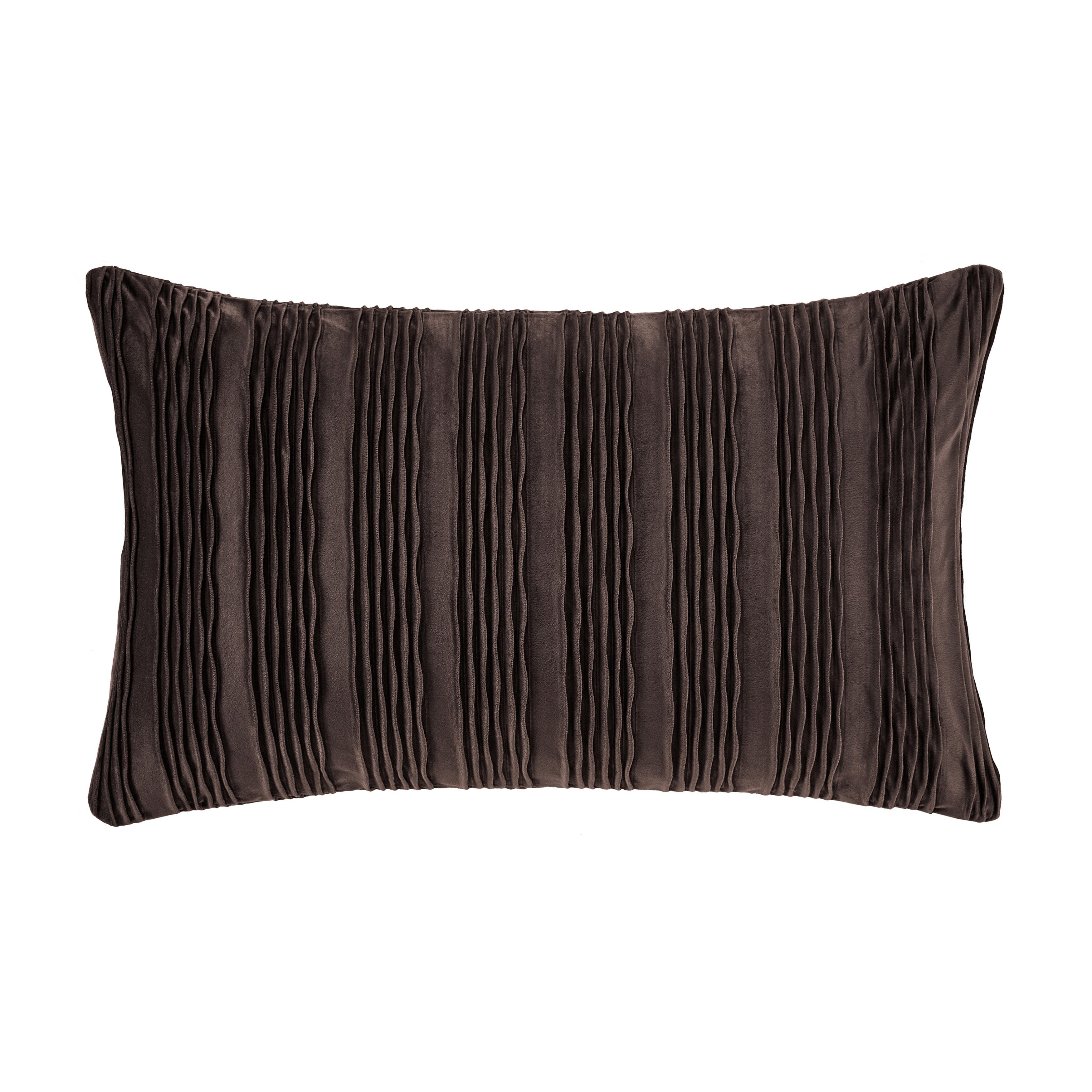 J.Queen New York Townsend Wave Pillow Lumbar Decorative Throw Pillow Cover, Mink, large