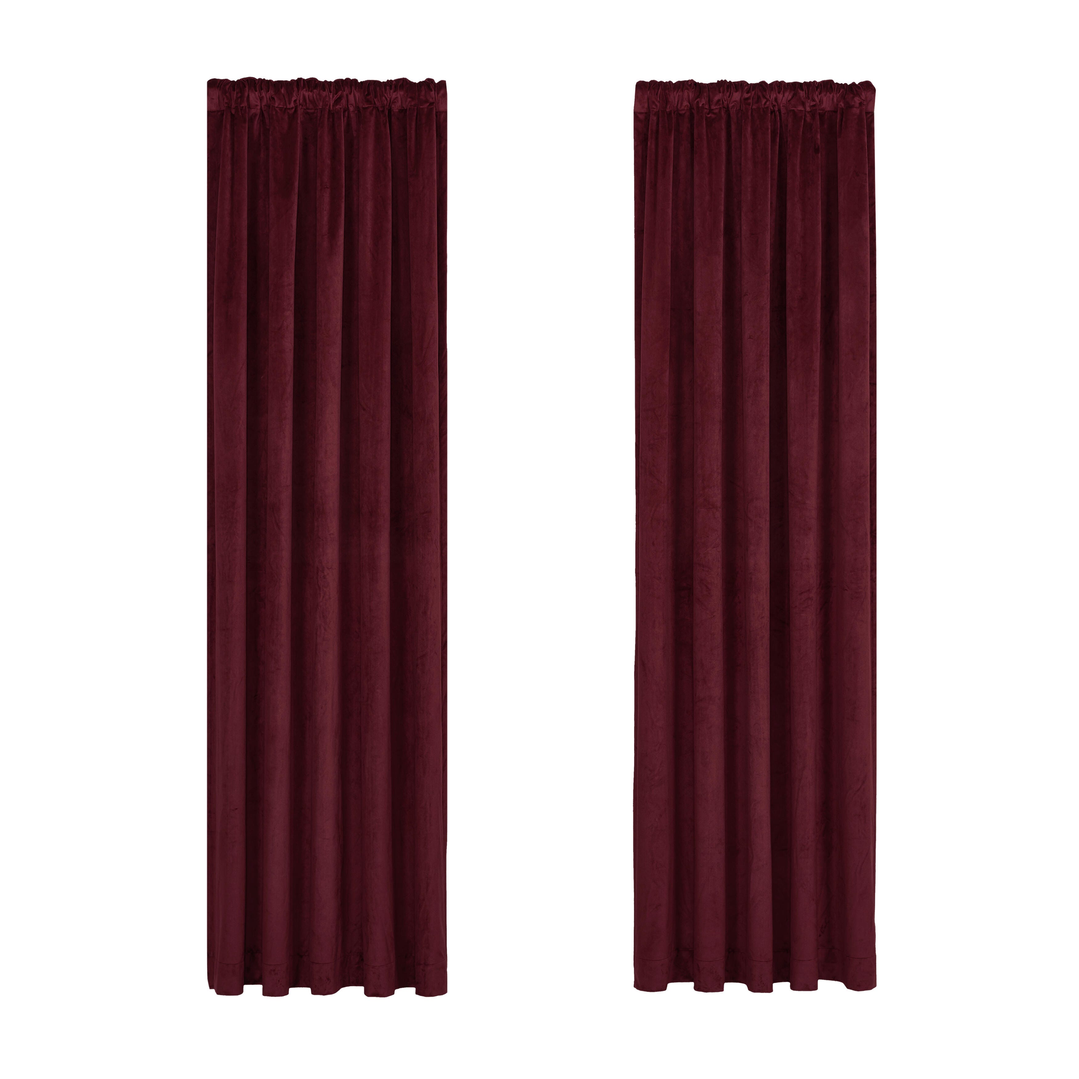 J.Queen New York Townsend 84" Window Panel, Red, large