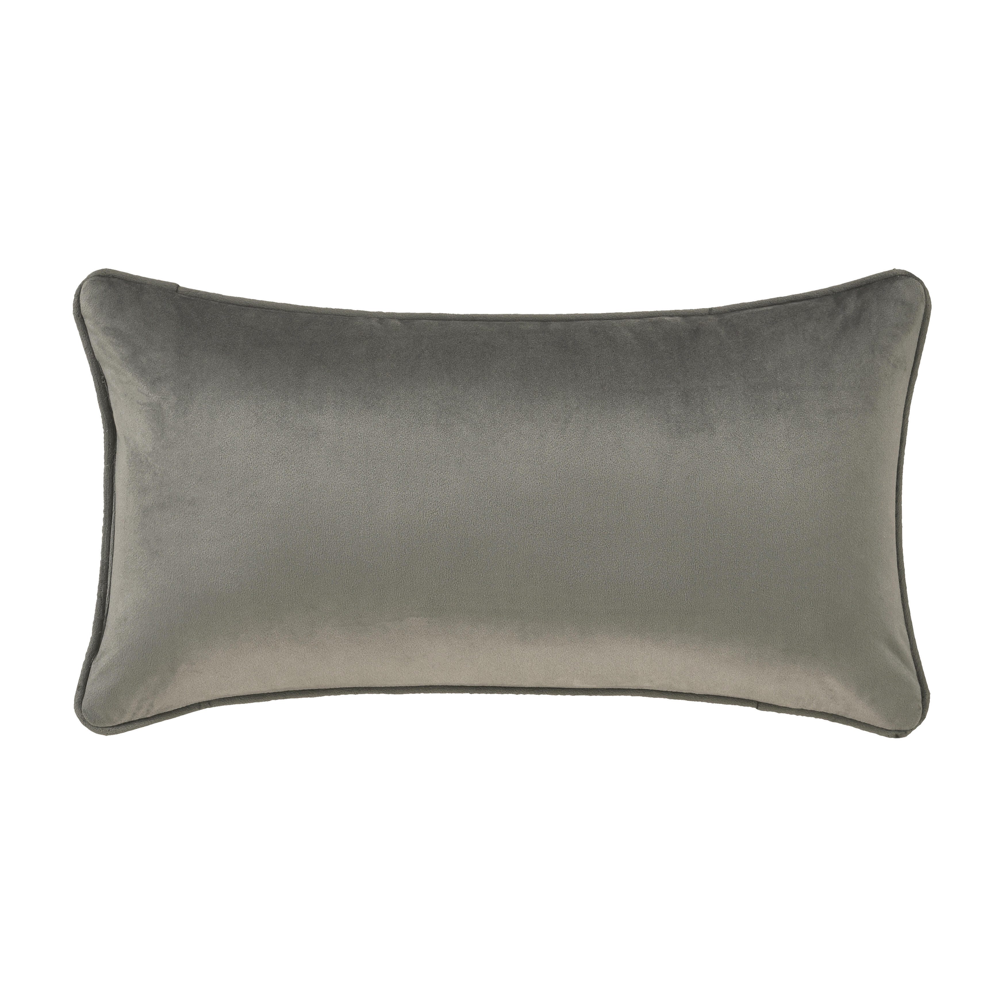 J.Queen New York Townsend Pillow Crown Boudoir, Charcoal, large