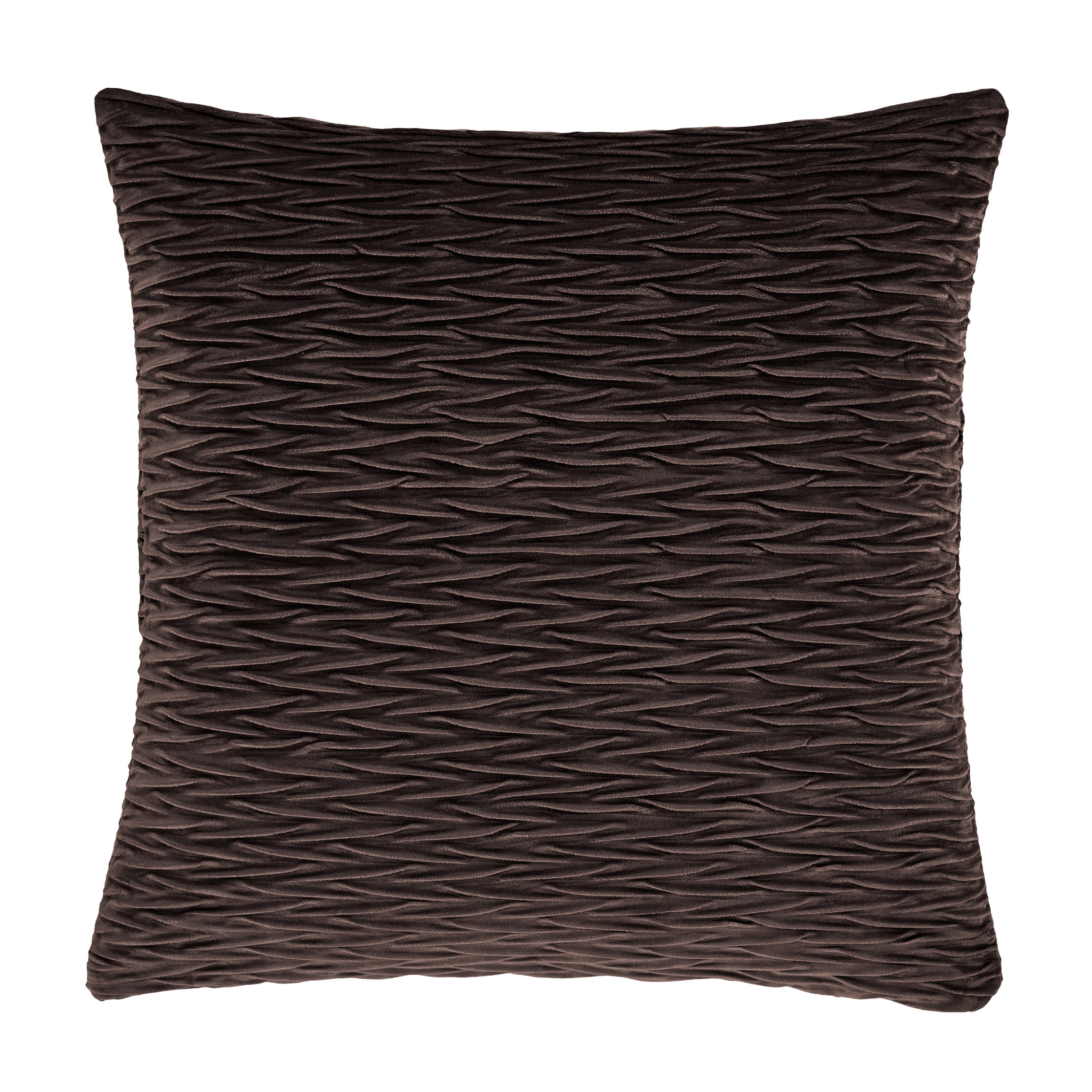 J.Queen New York Townsend Ripple Pillow 20" Square Decorative Throw Pillow Cover, Mink, large