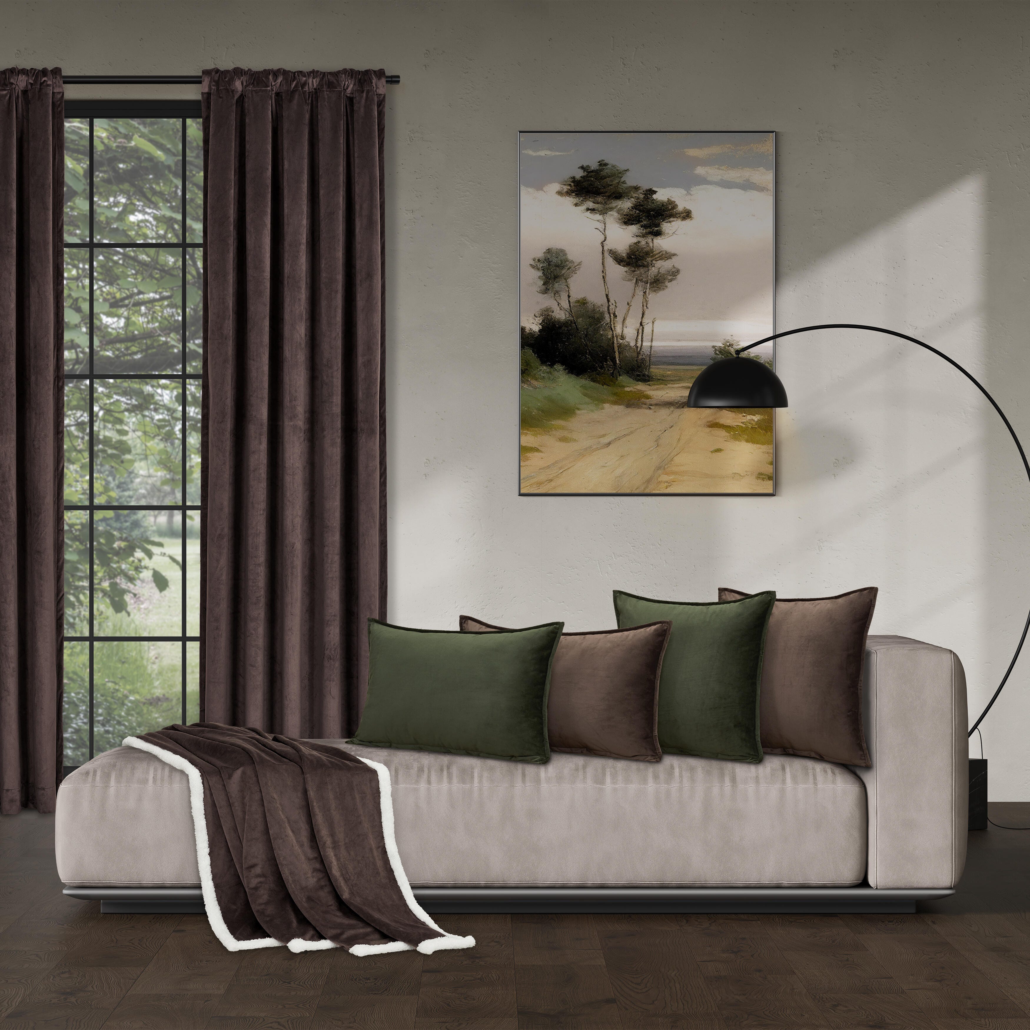 J.Queen New York Townsend Throw, Mink, large