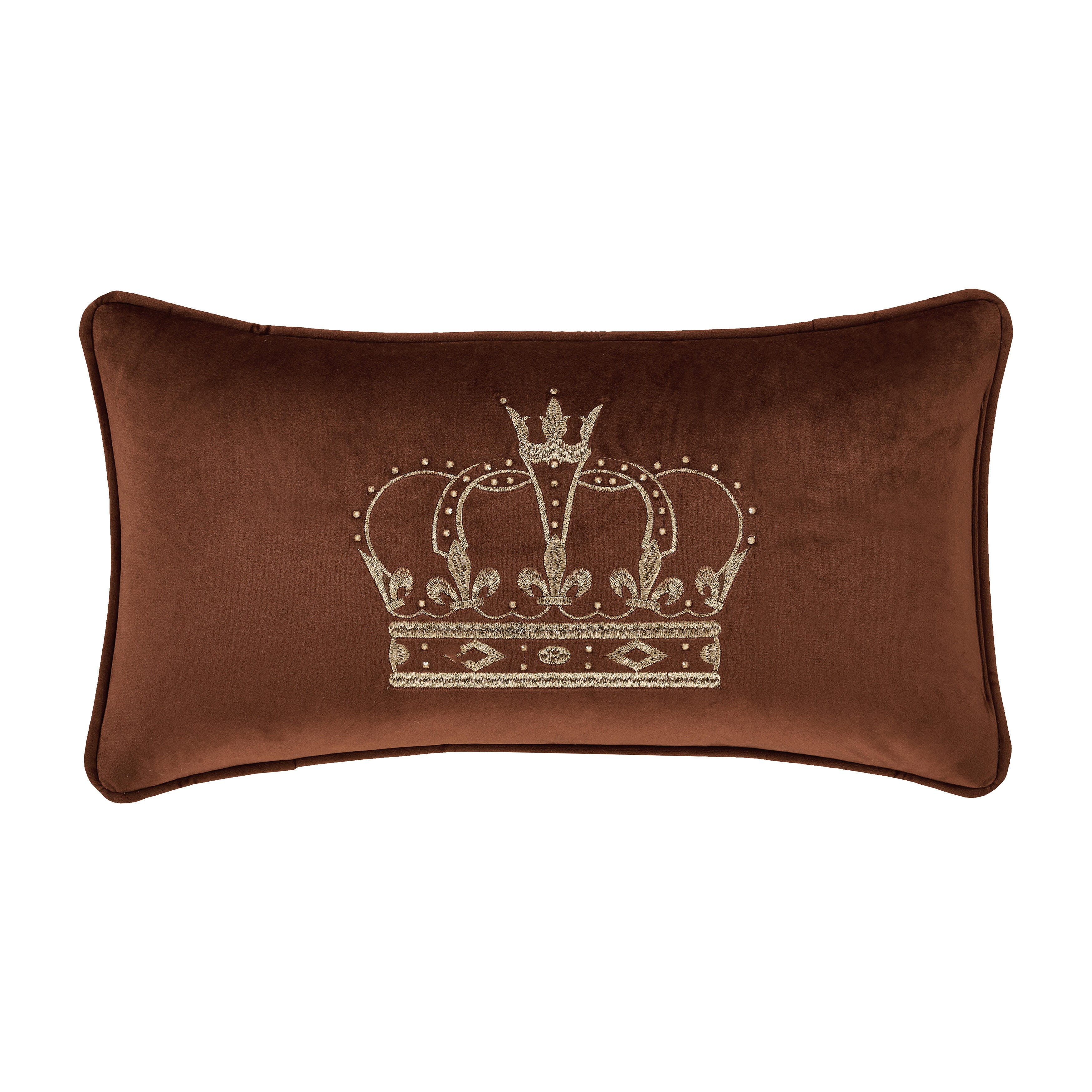 J.Queen New York Townsend Pillow Crown Boudoir, Terracotta, large