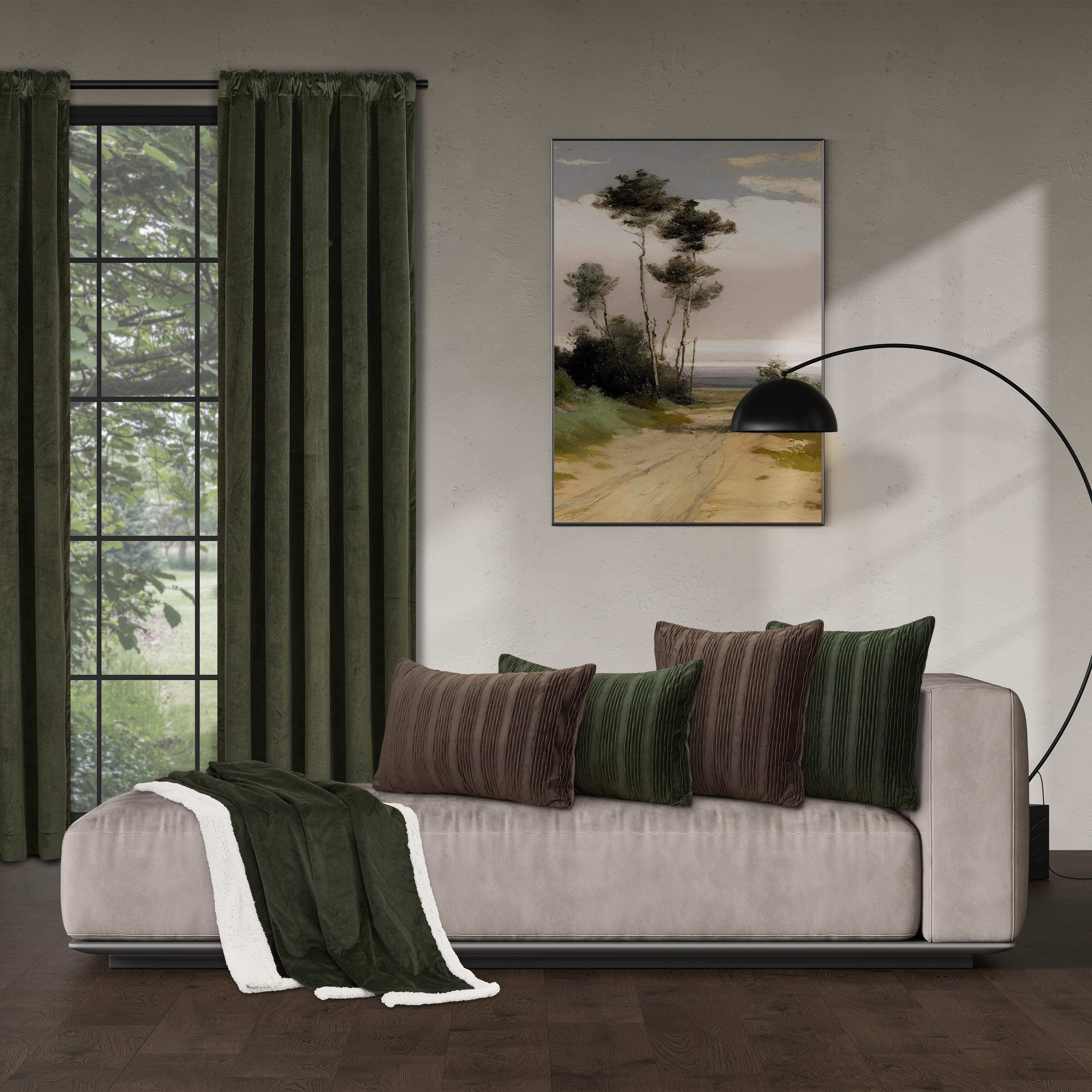 J.Queen New York Townsend 84" Window Panel, Mink, large