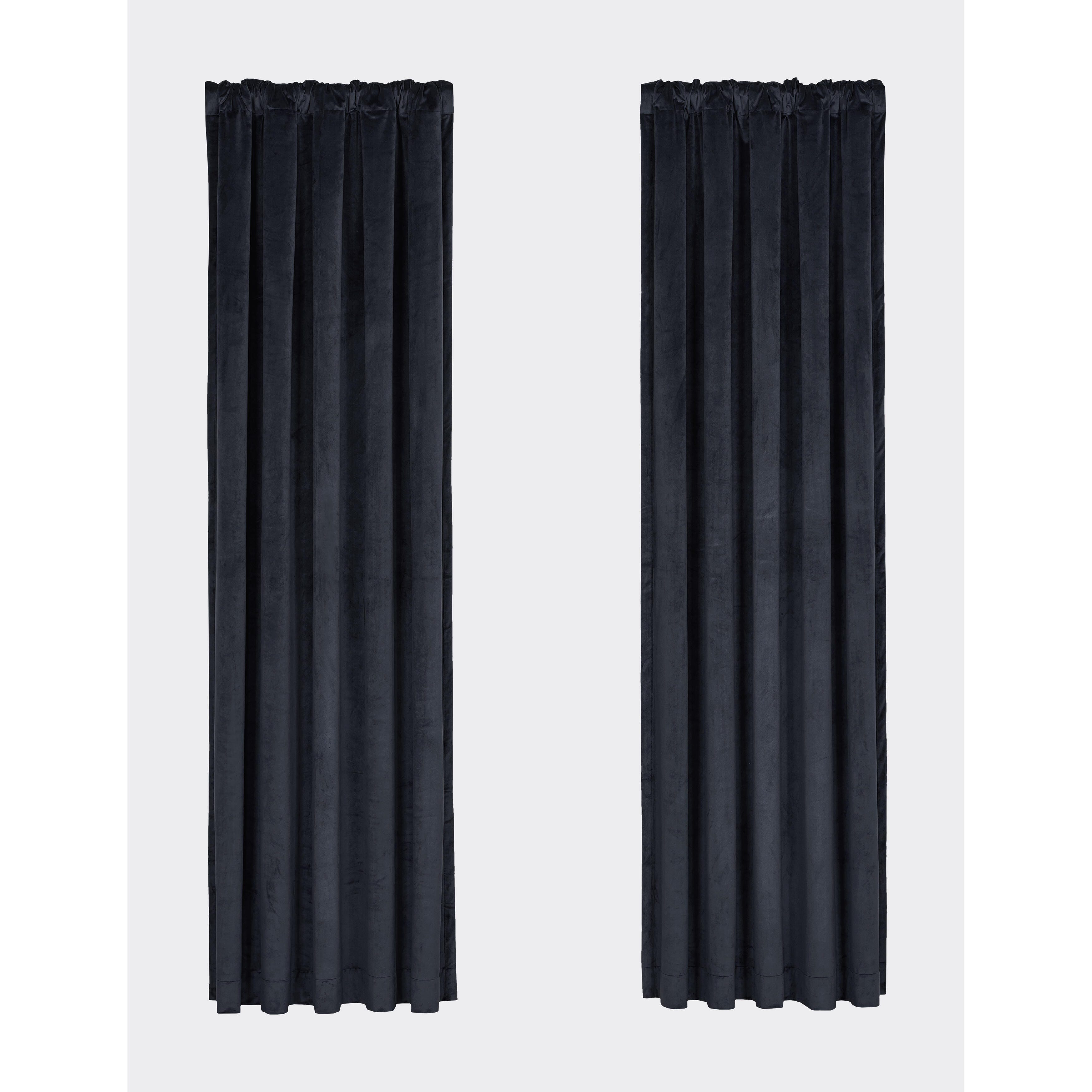 J.Queen New York Townsend 84" Window Panel, Indigo, large