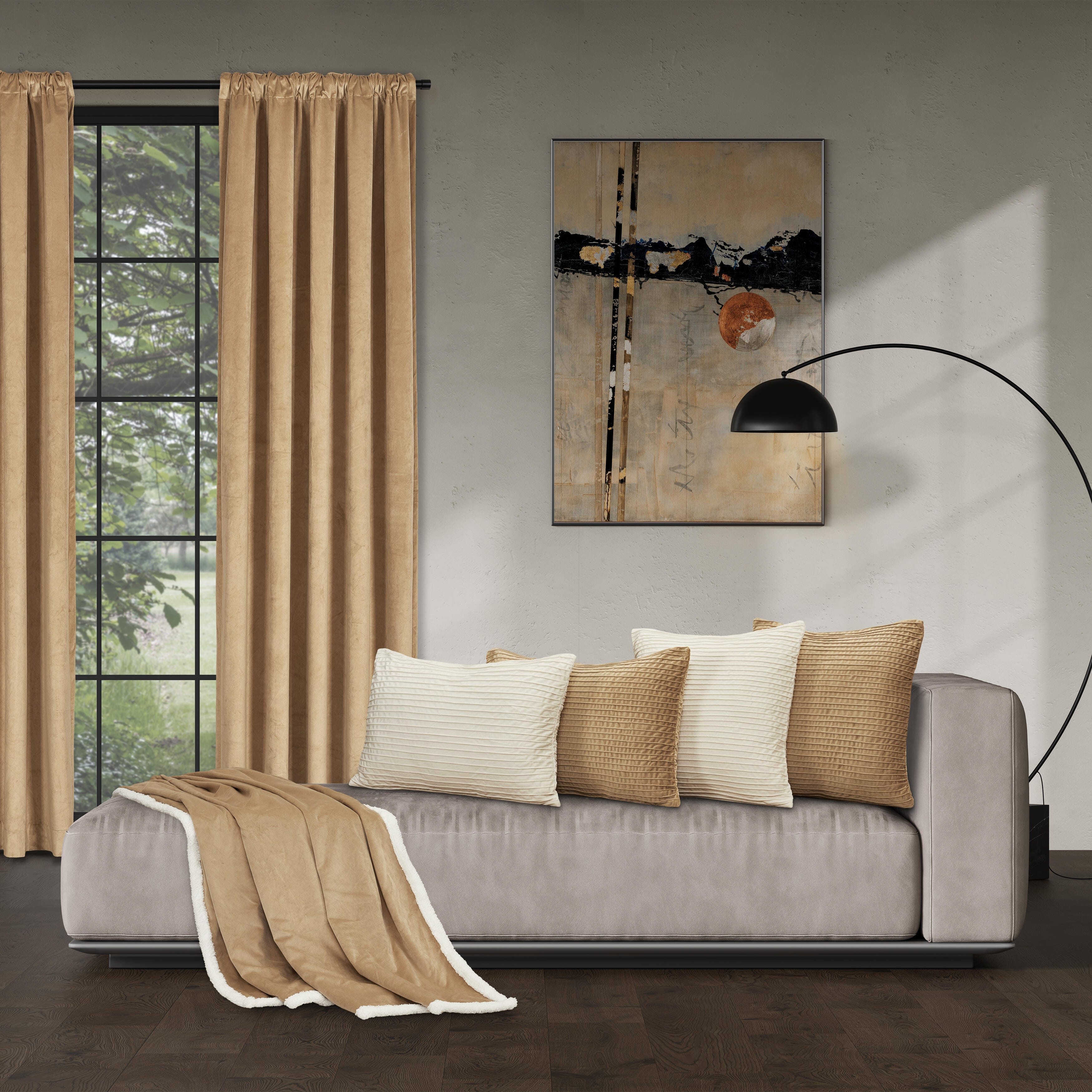 J.Queen New York Townsend Throw, Gold, large