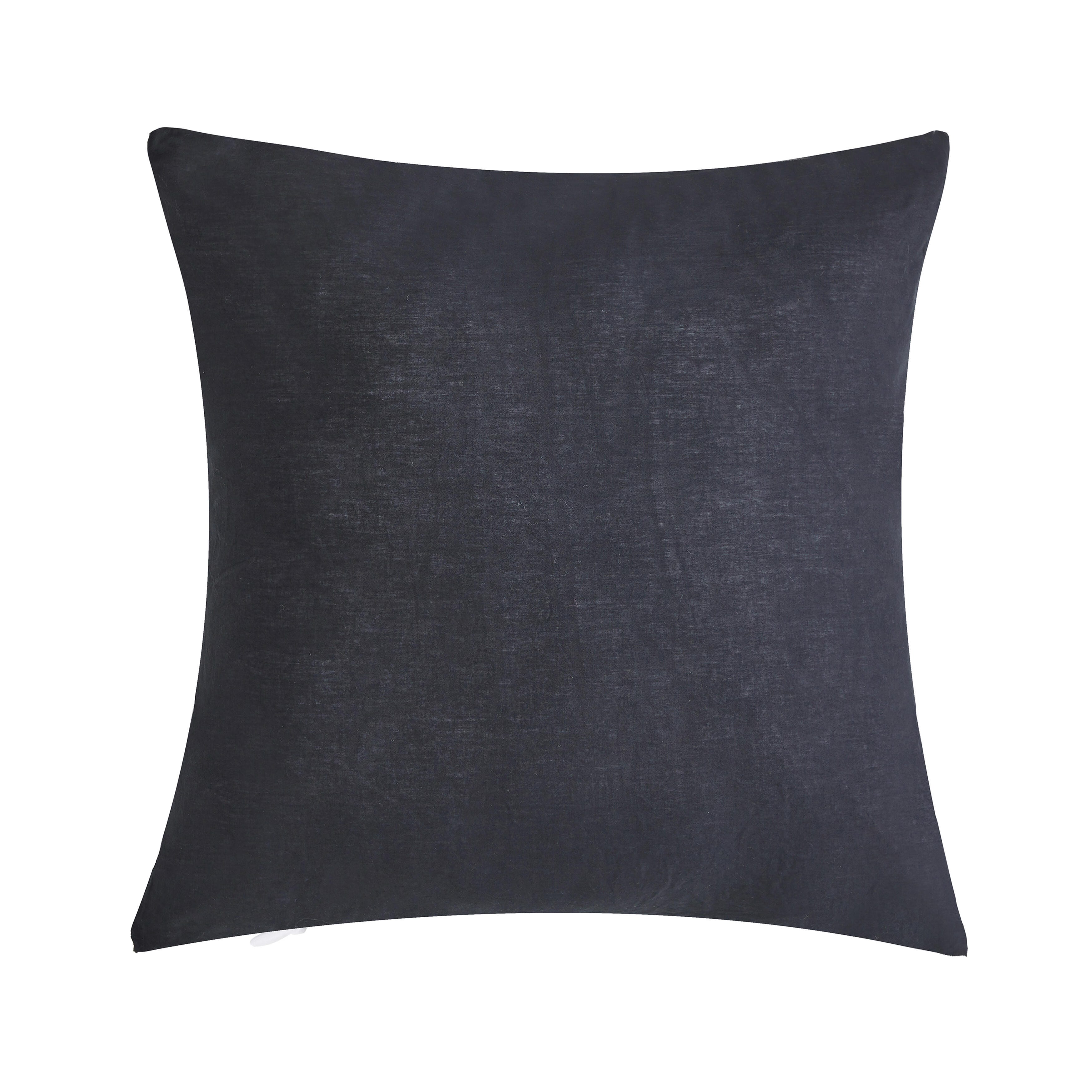 Oscar Oliver Valencia 20" Square Decorative Throw Pillow, Black, large