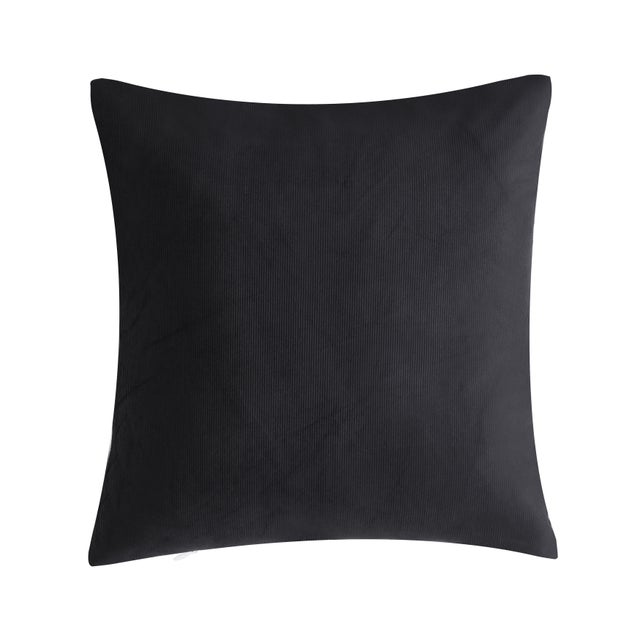 J. Queen Modern Valencia 20" Square Decorative Throw Pillow, Black