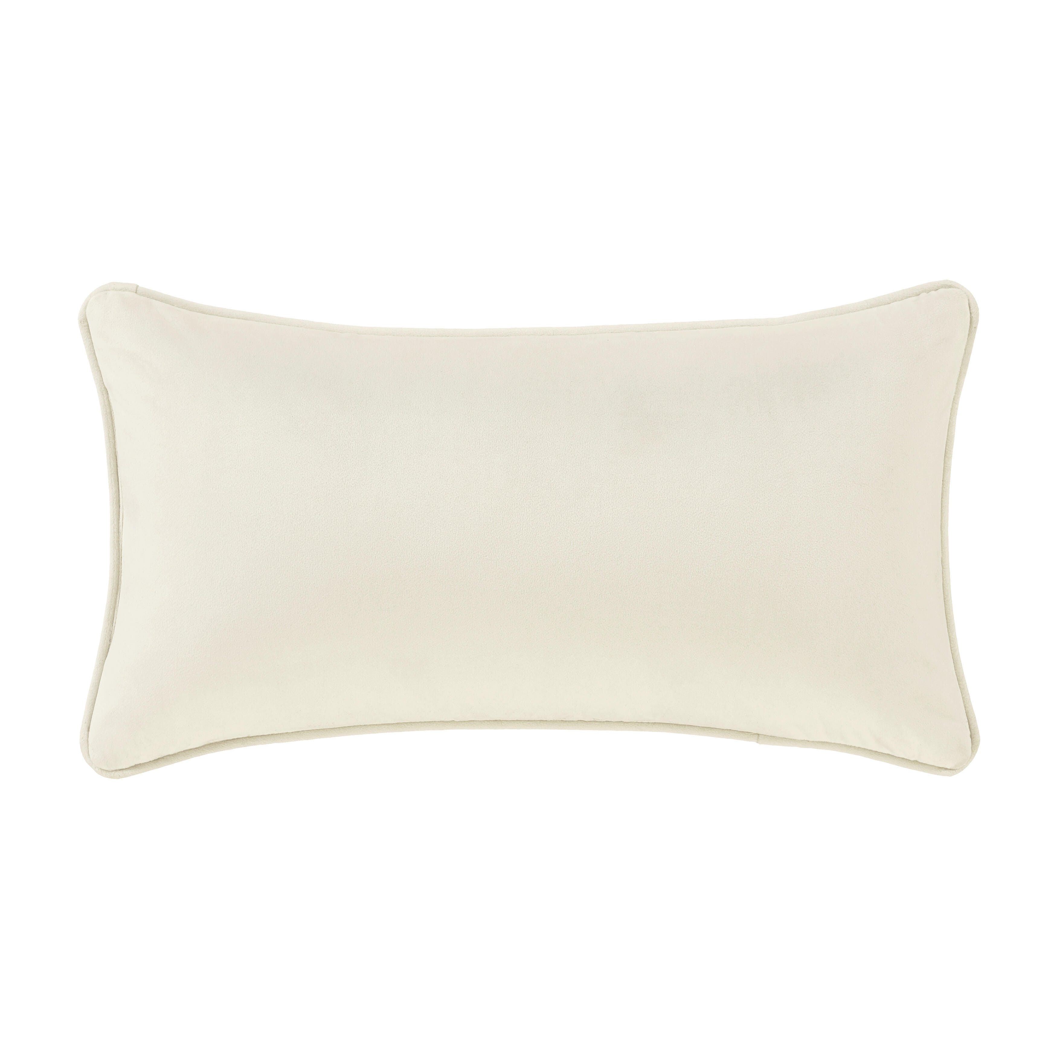 J.Queen New York Townsend Pillow Crown Boudoir, Ivory, large