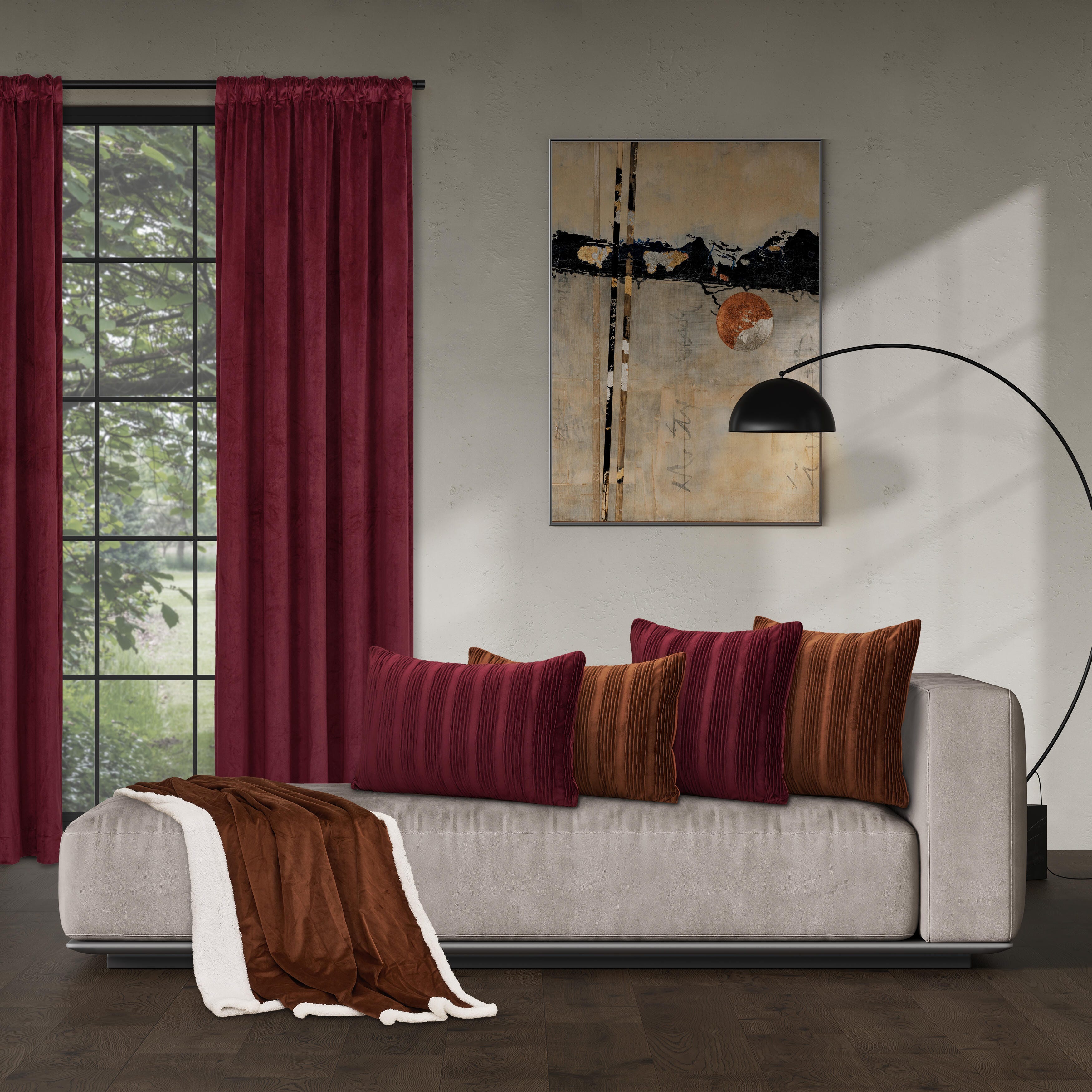 J.Queen New York Townsend Throw, Terracotta, large