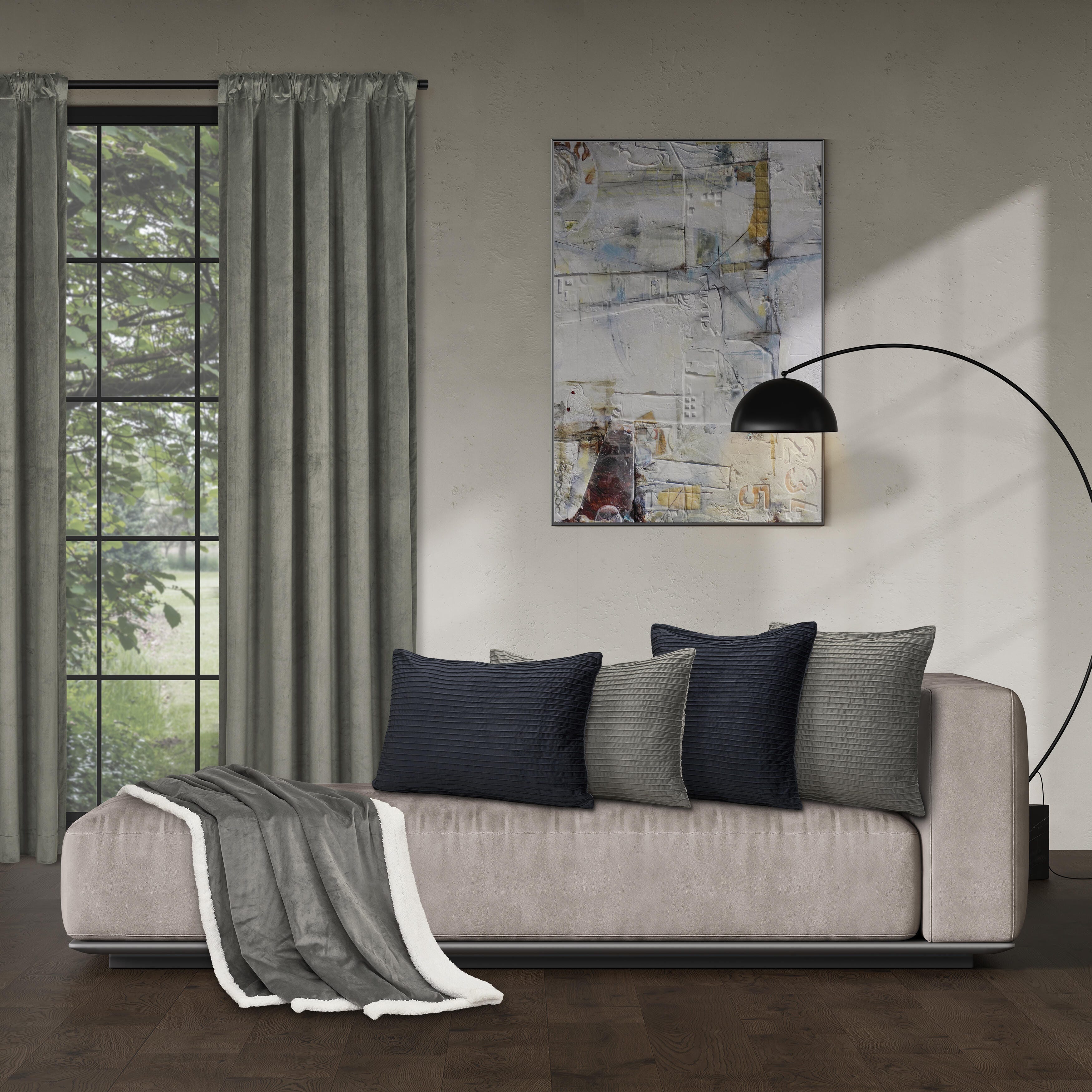J.Queen New York Townsend Throw, Charcoal, large