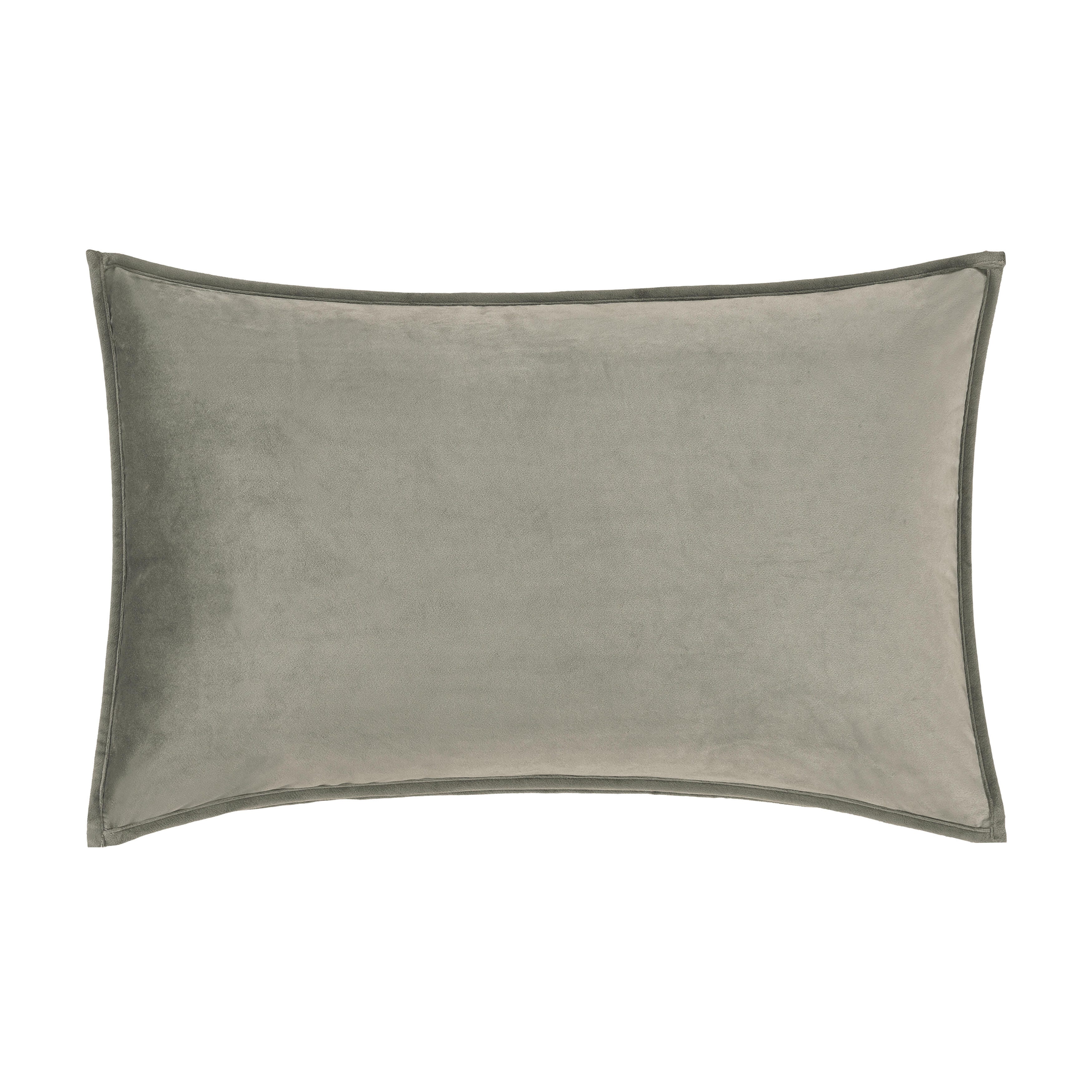 J.Queen New York Townsend Lumbar Decorative Throw Pillow Cover, Charcoal, large