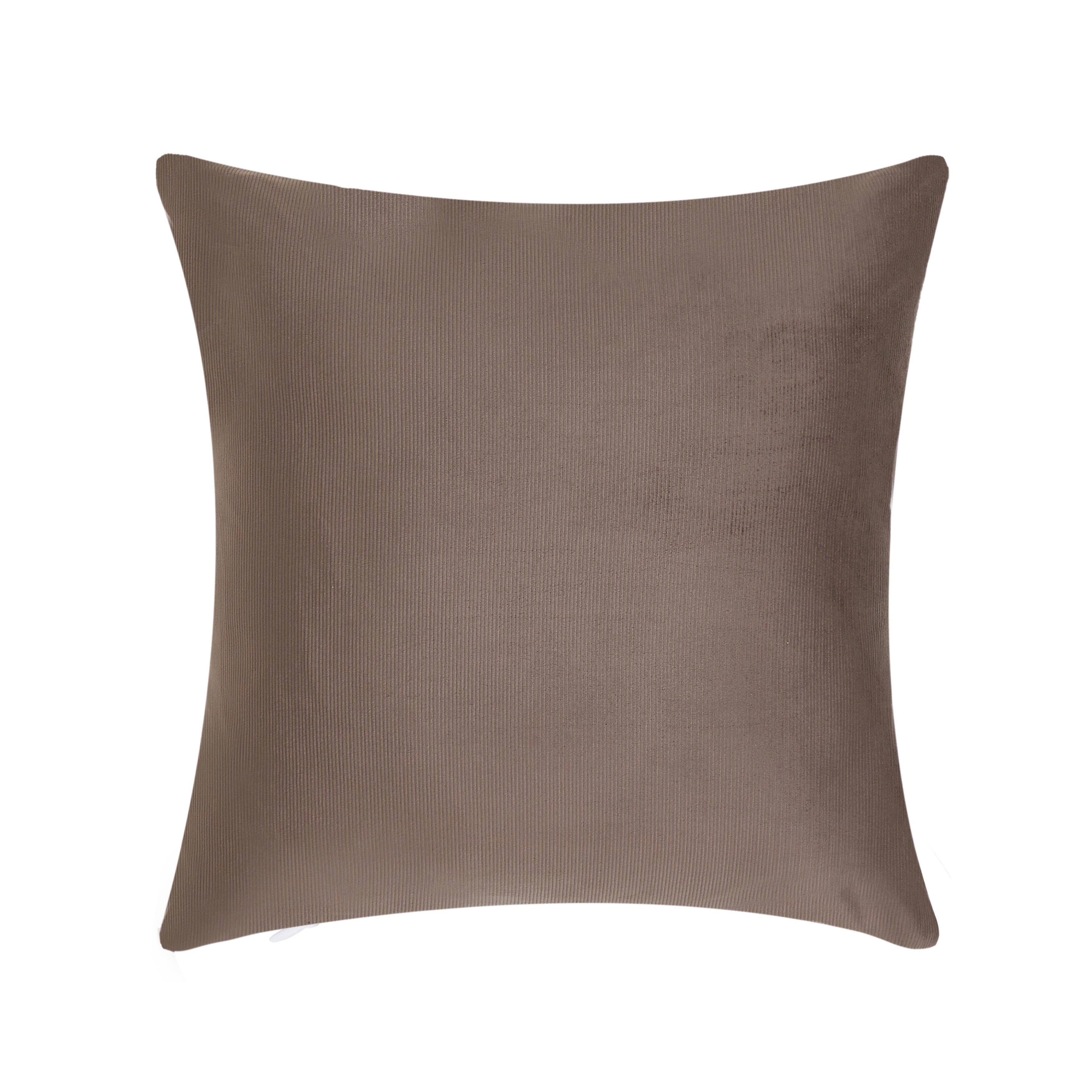 Oscar Oliver Valencia 20" Square Decorative Throw Pillow, Mocha, large