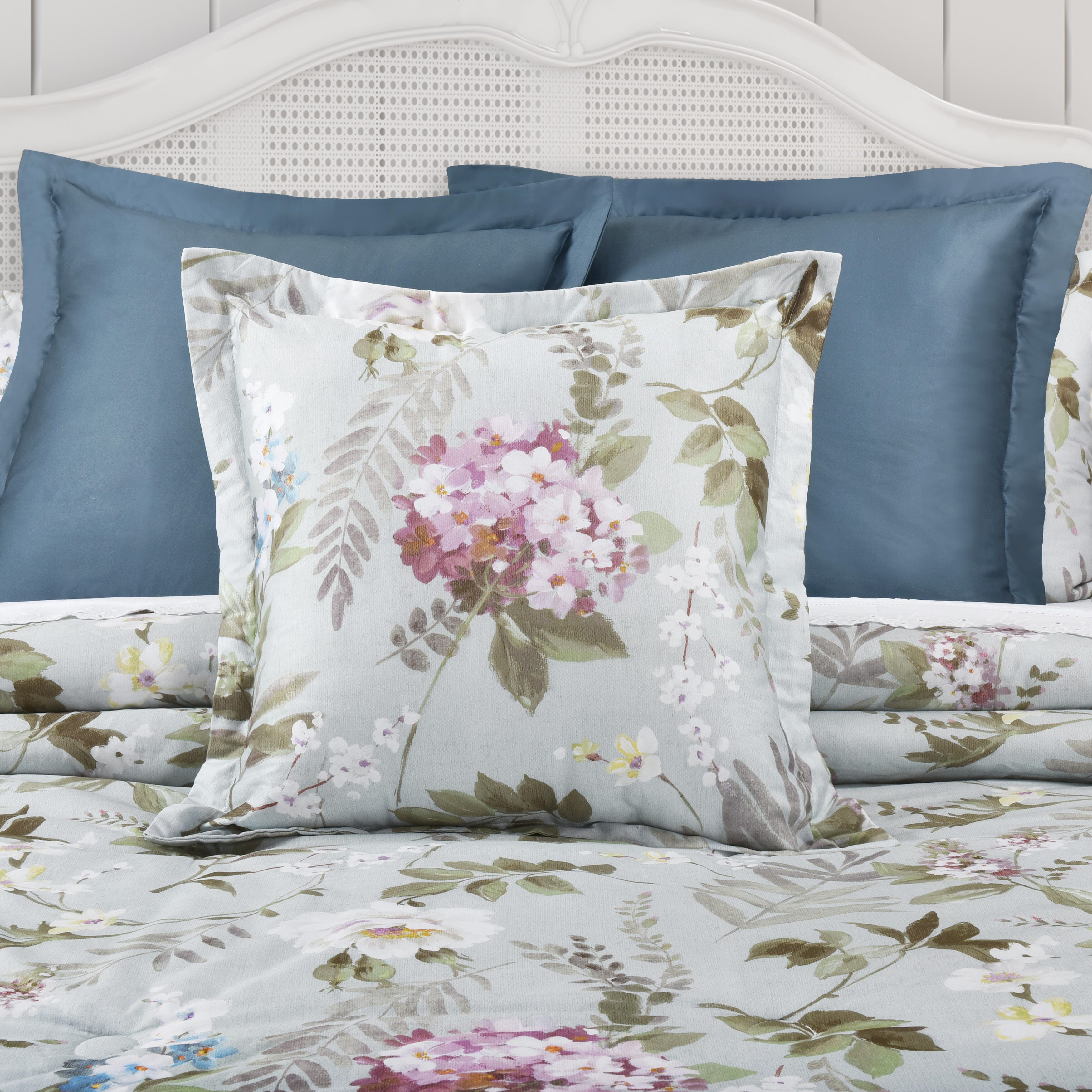 Piper & Wright Sara 20" Square Decorative Throw Pillow, Sea Foam, large