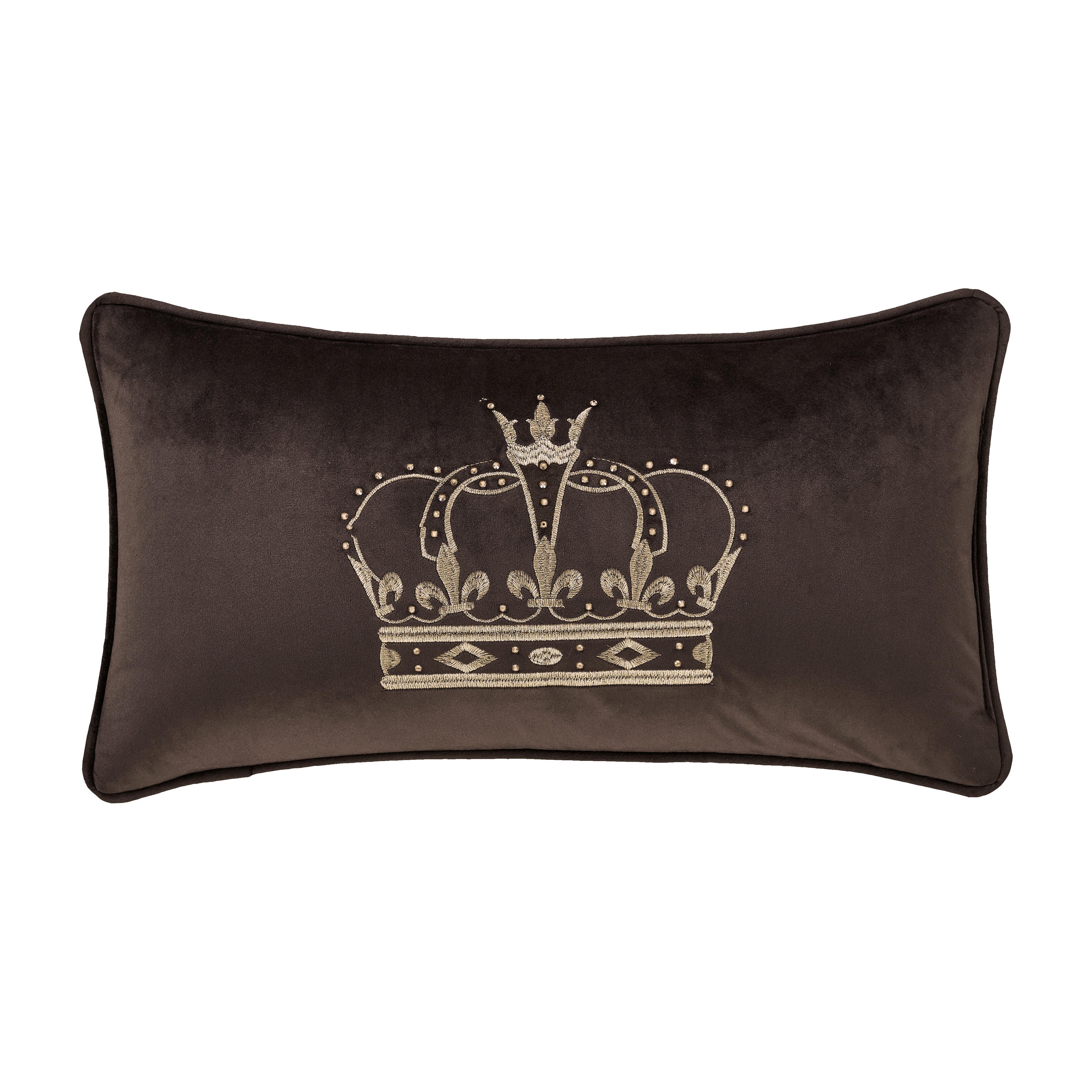 J.Queen New York Townsend Pillow Crown Boudoir, Mink, large