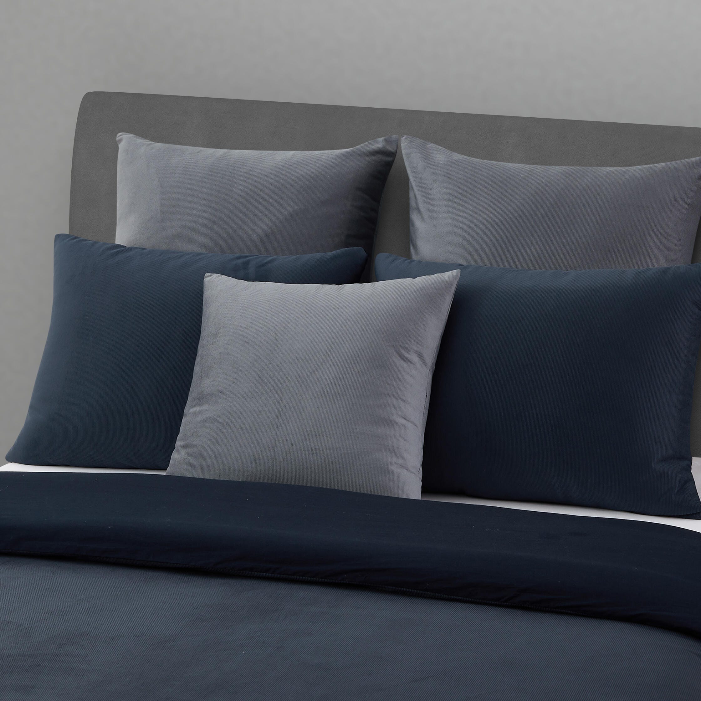 Oscar Oliver Valencia 20" Square Decorative Throw Pillow, Steel Blue, rollover