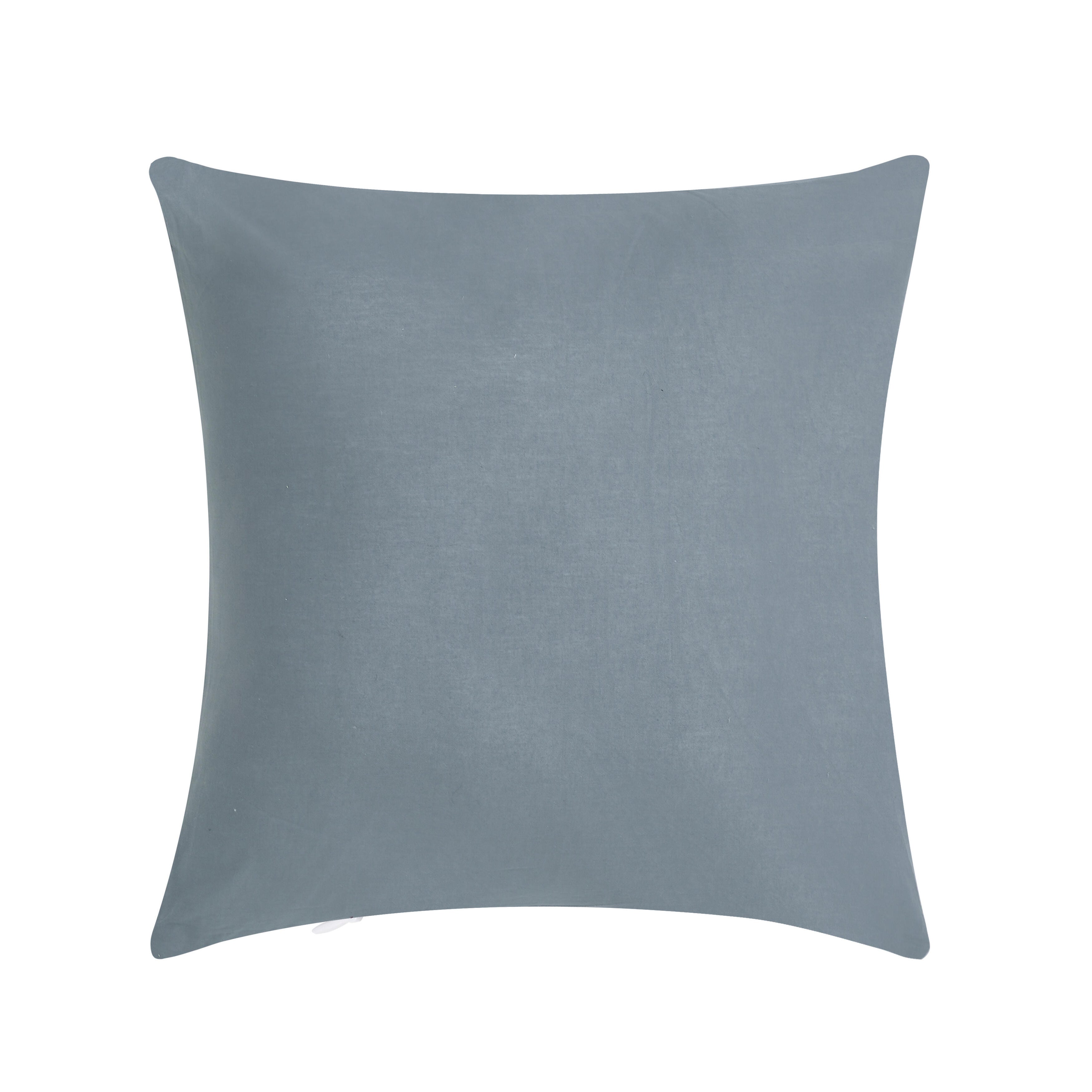 Oscar Oliver Valencia 20" Square Decorative Throw Pillow, Steel Blue, large