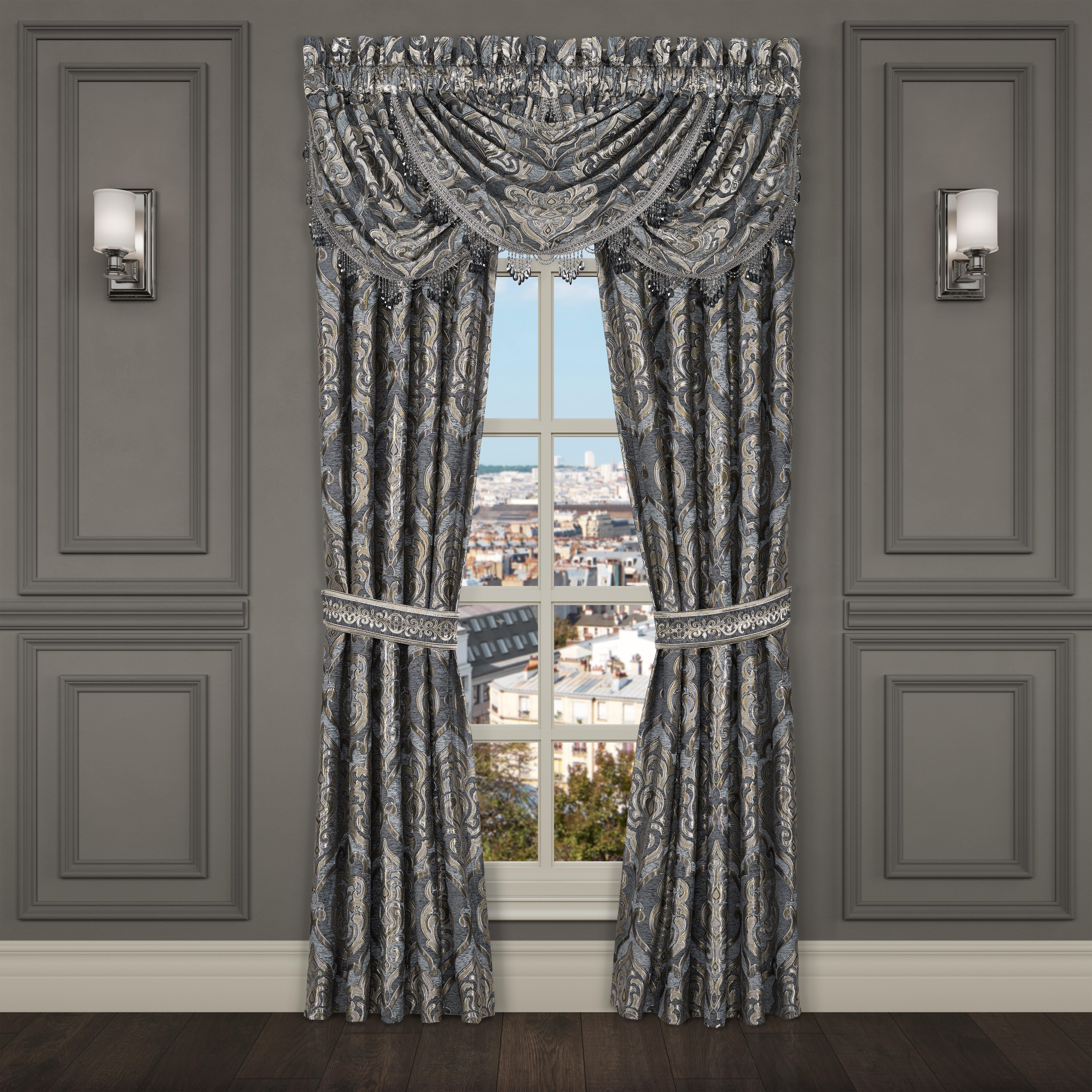 J.Queen New York Amici 84" Window Panel Pair, Powder Blue, large
