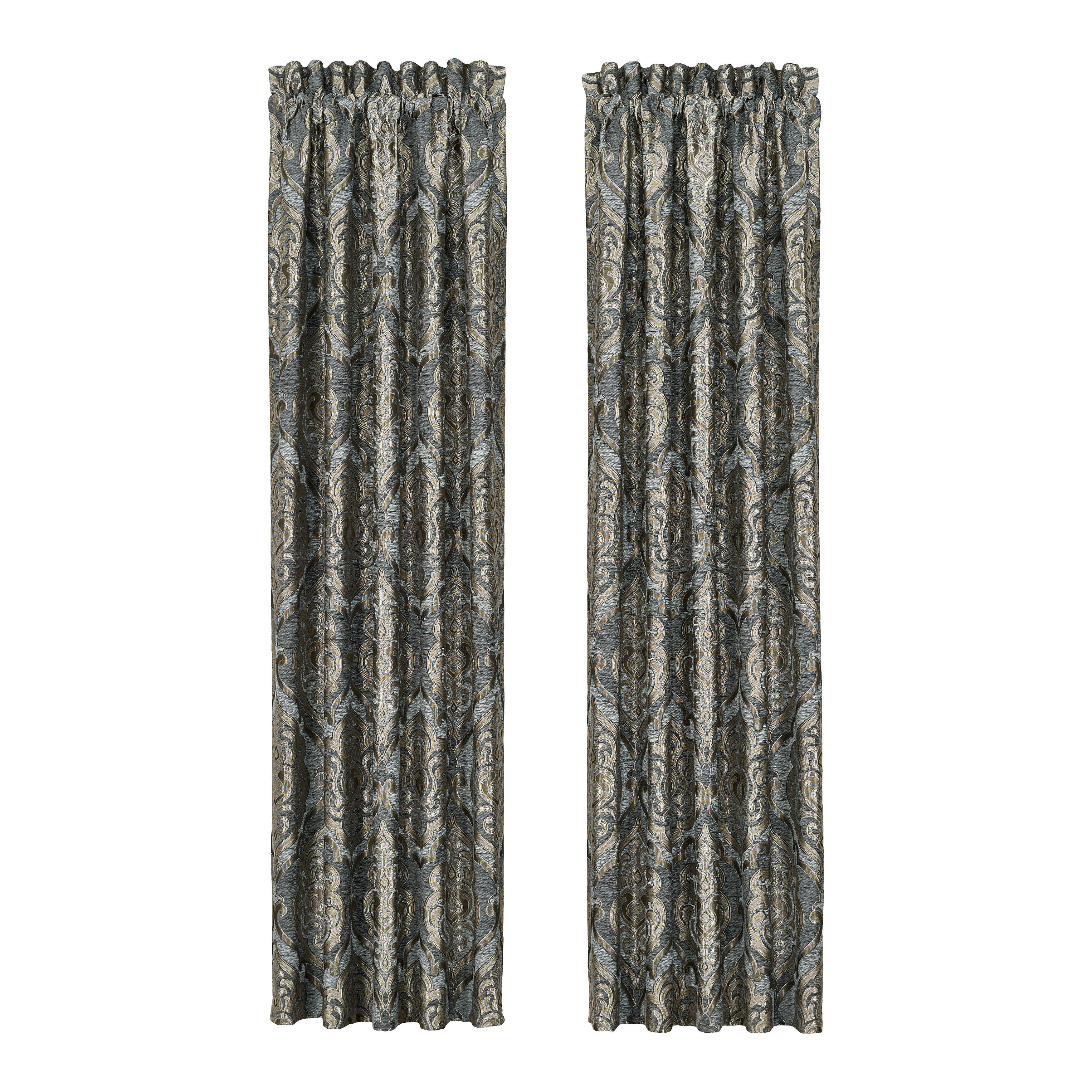 J.Queen New York Amici 84" Window Panel Pair, Powder Blue, large