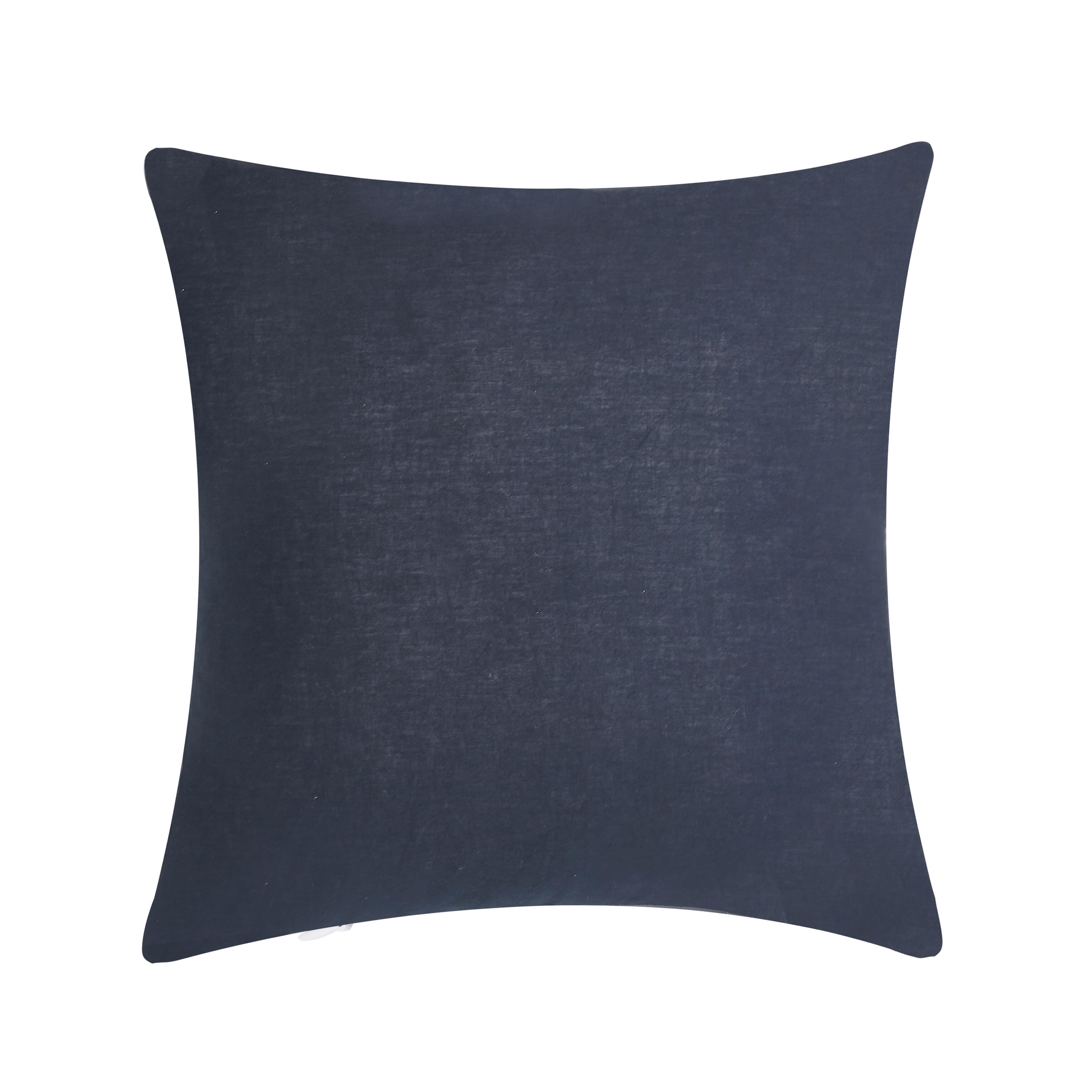 Oscar Oliver Valencia 20" Square Decorative Throw Pillow, Navy, large