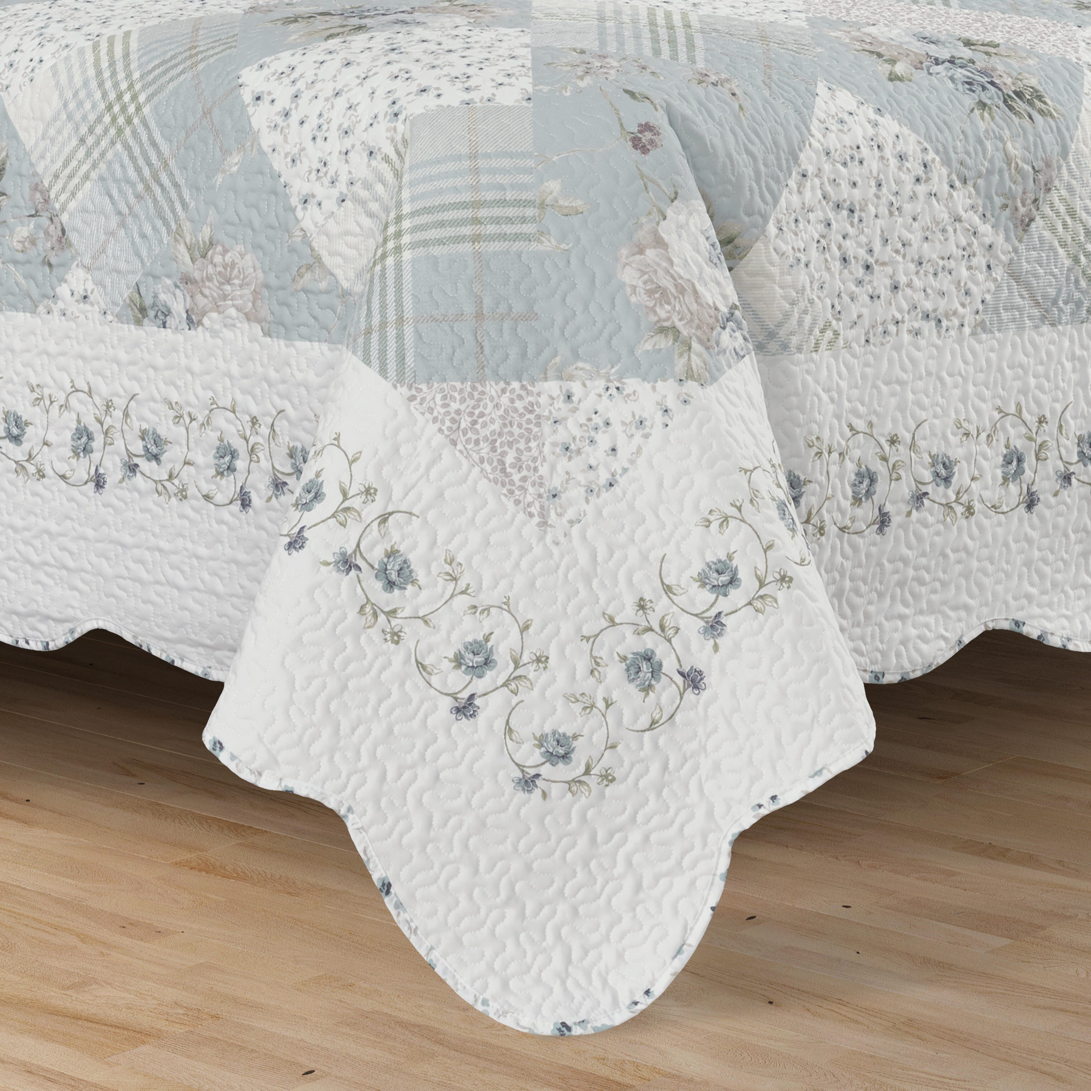 Royal Court Bungalow Twin/Twin XL  2 Piece Quilt Set, Spa, large