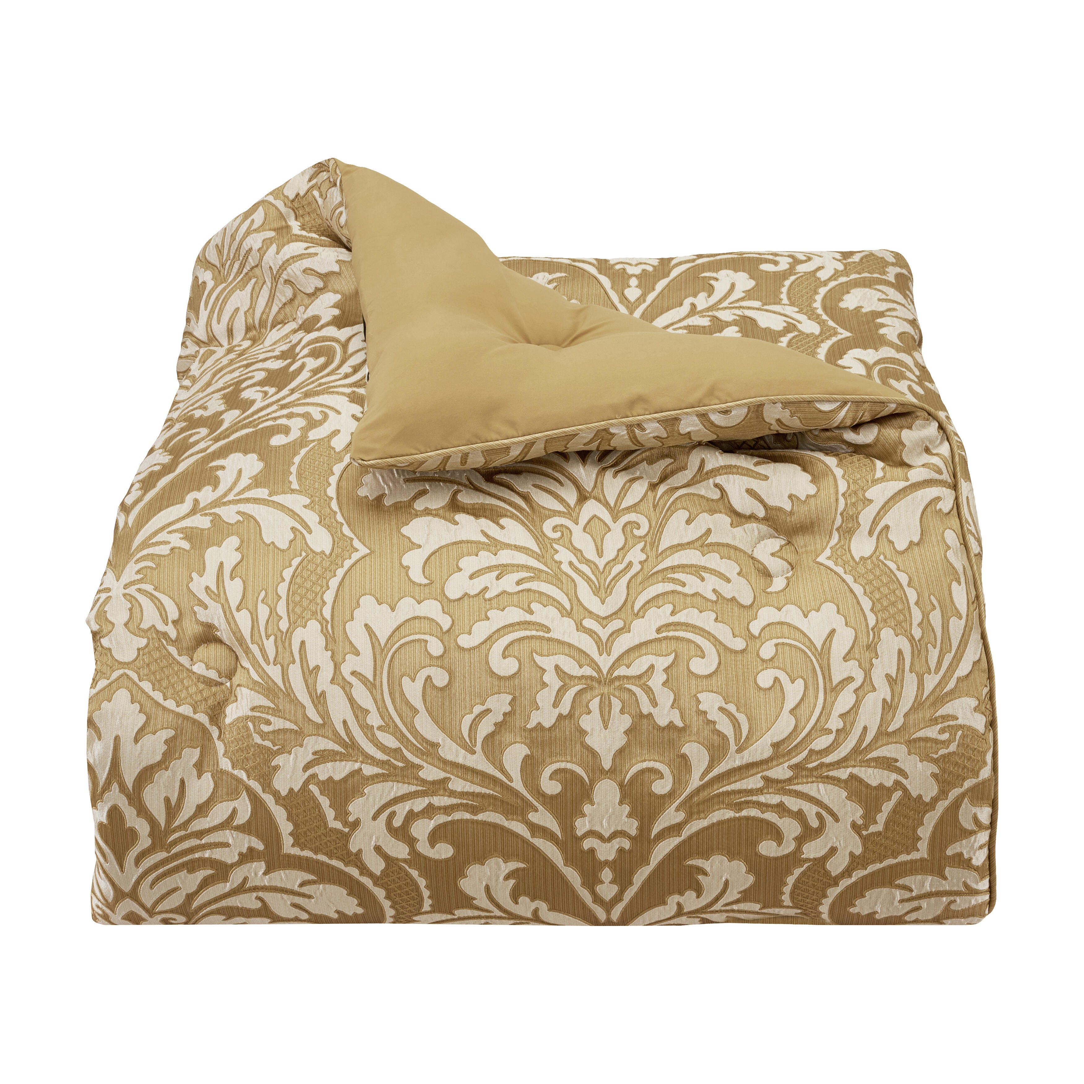 J.Queen New York Aurelia California King 2 Piece Comforter Set, Gold, rollover
