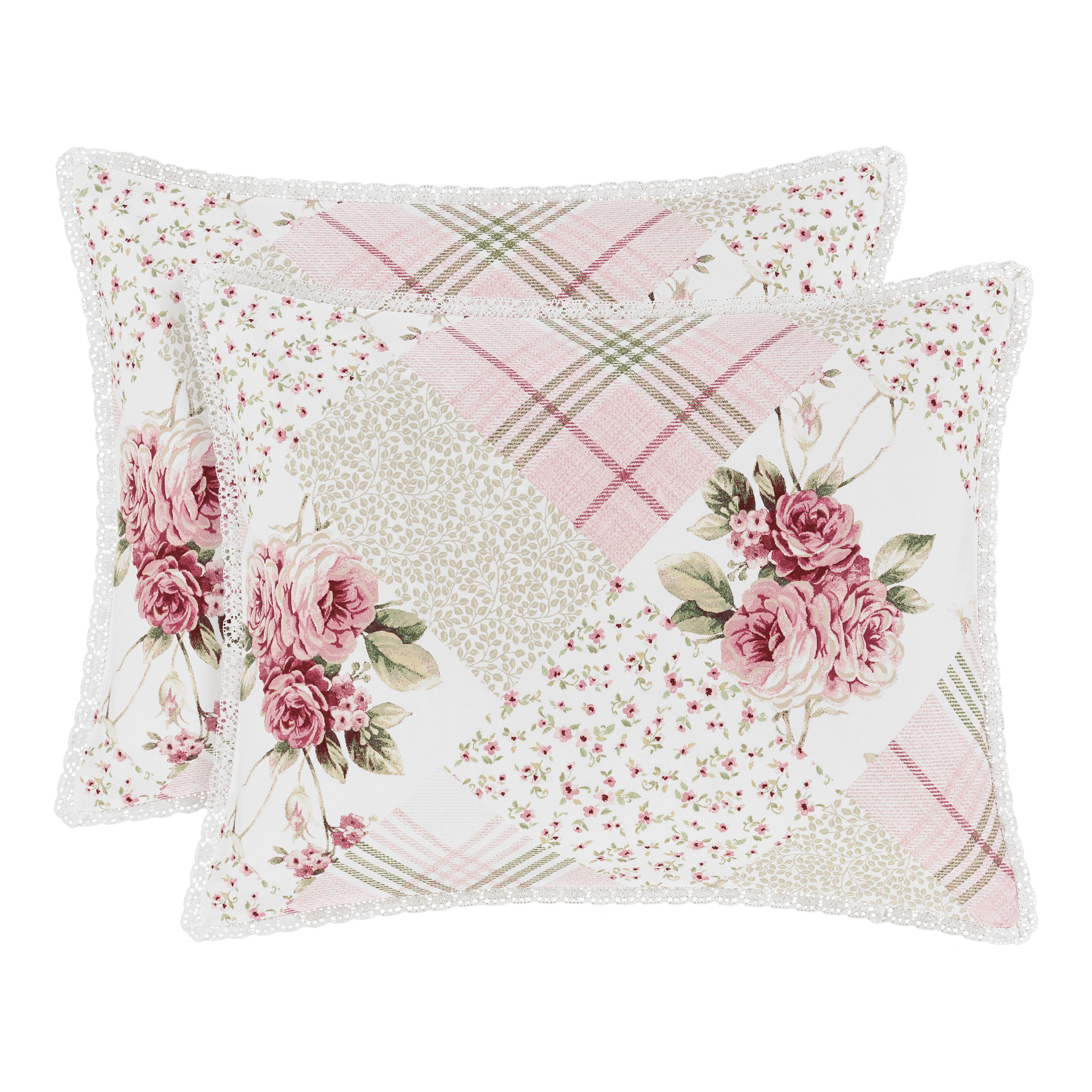 Royal Court Bungalow Queen 2 Piece Comforter Set, Rose, large