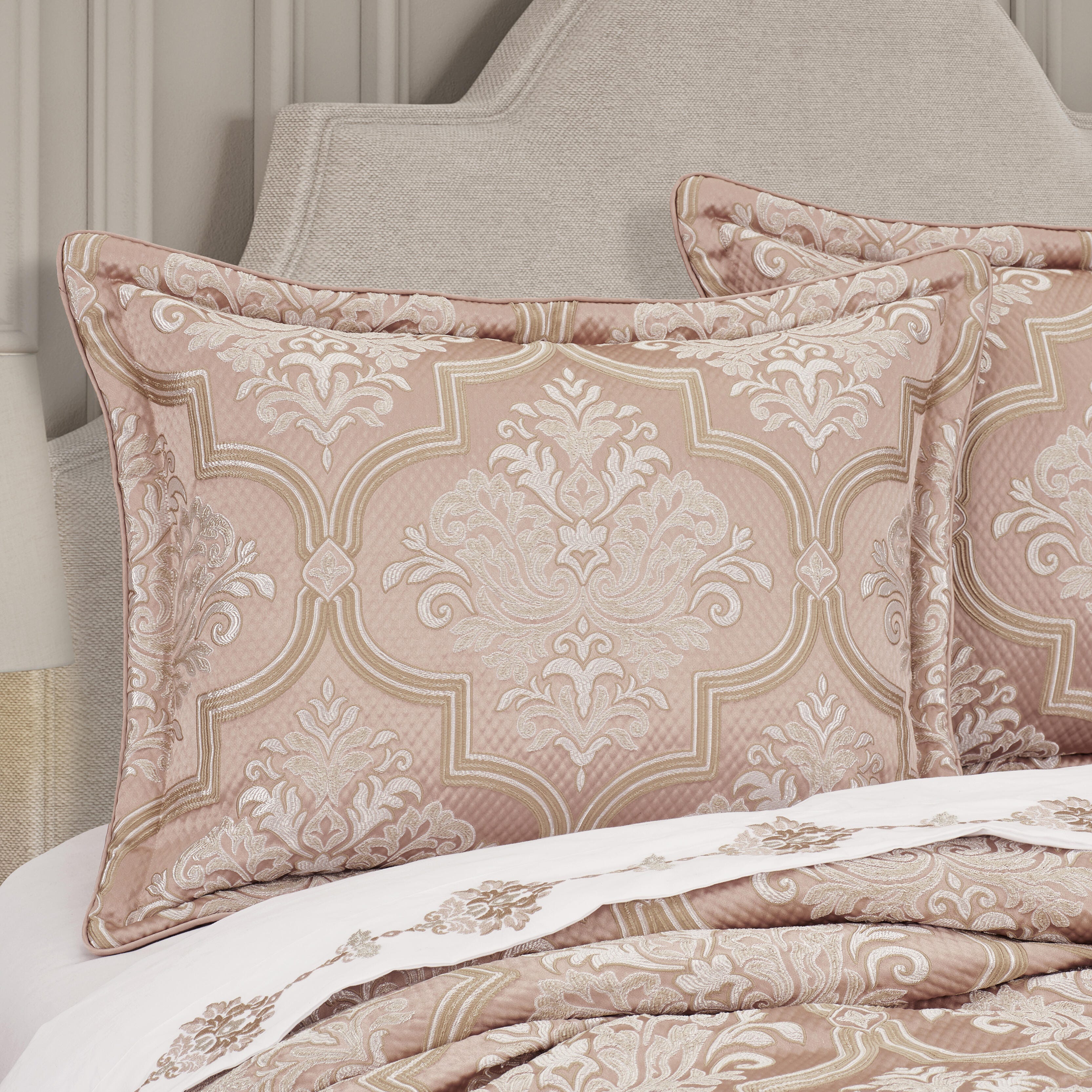 J.Queen New York Rosewater Queen 2 Piece Comforter Set, Blush, large