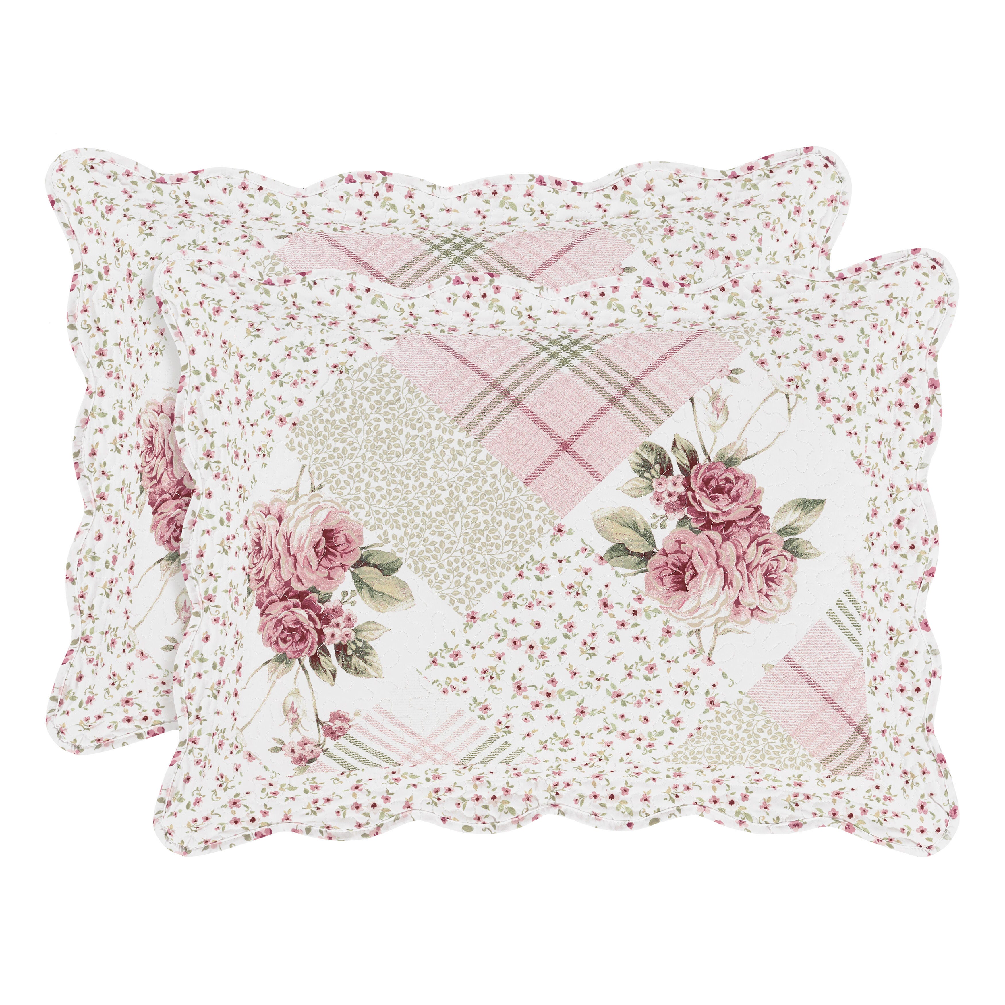 Royal Court Bungalow Twin/Twin XL  2 Piece Quilt Set, Rose, large