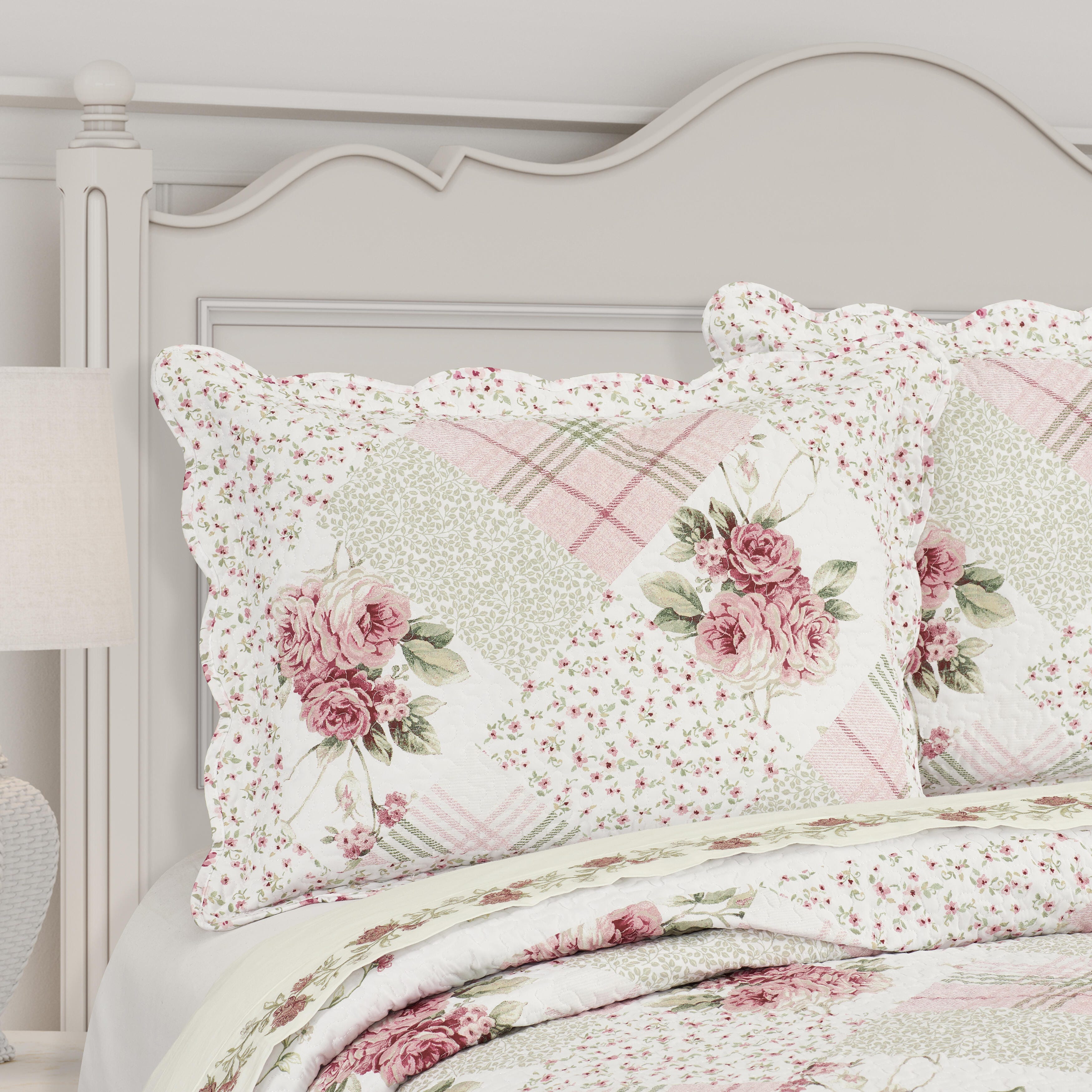 Royal Court Bungalow Twin/Twin XL  2 Piece Quilt Set, Rose, large