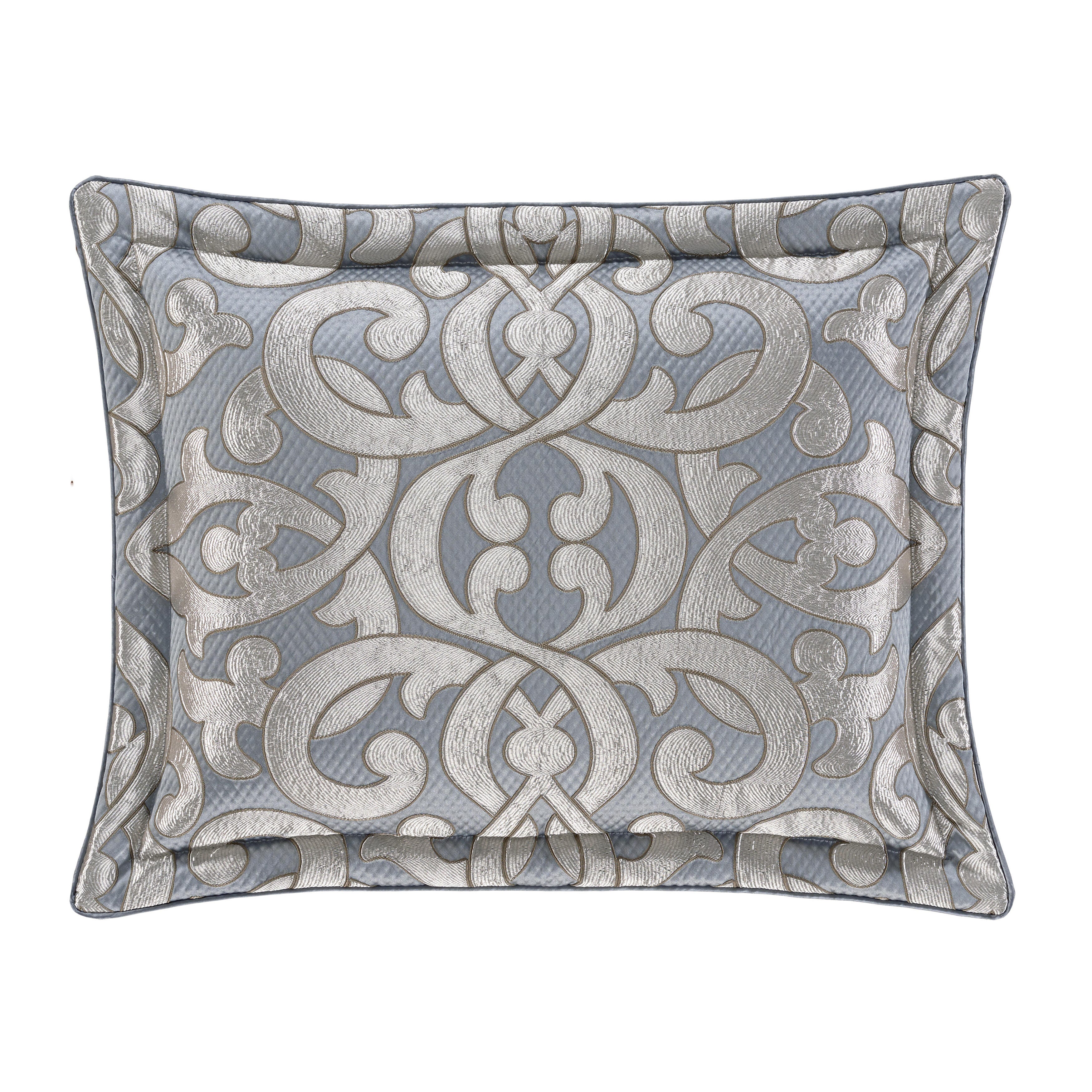J.Queen New York Barocco Queen 2 Piece Comforter Set, Sterling, large