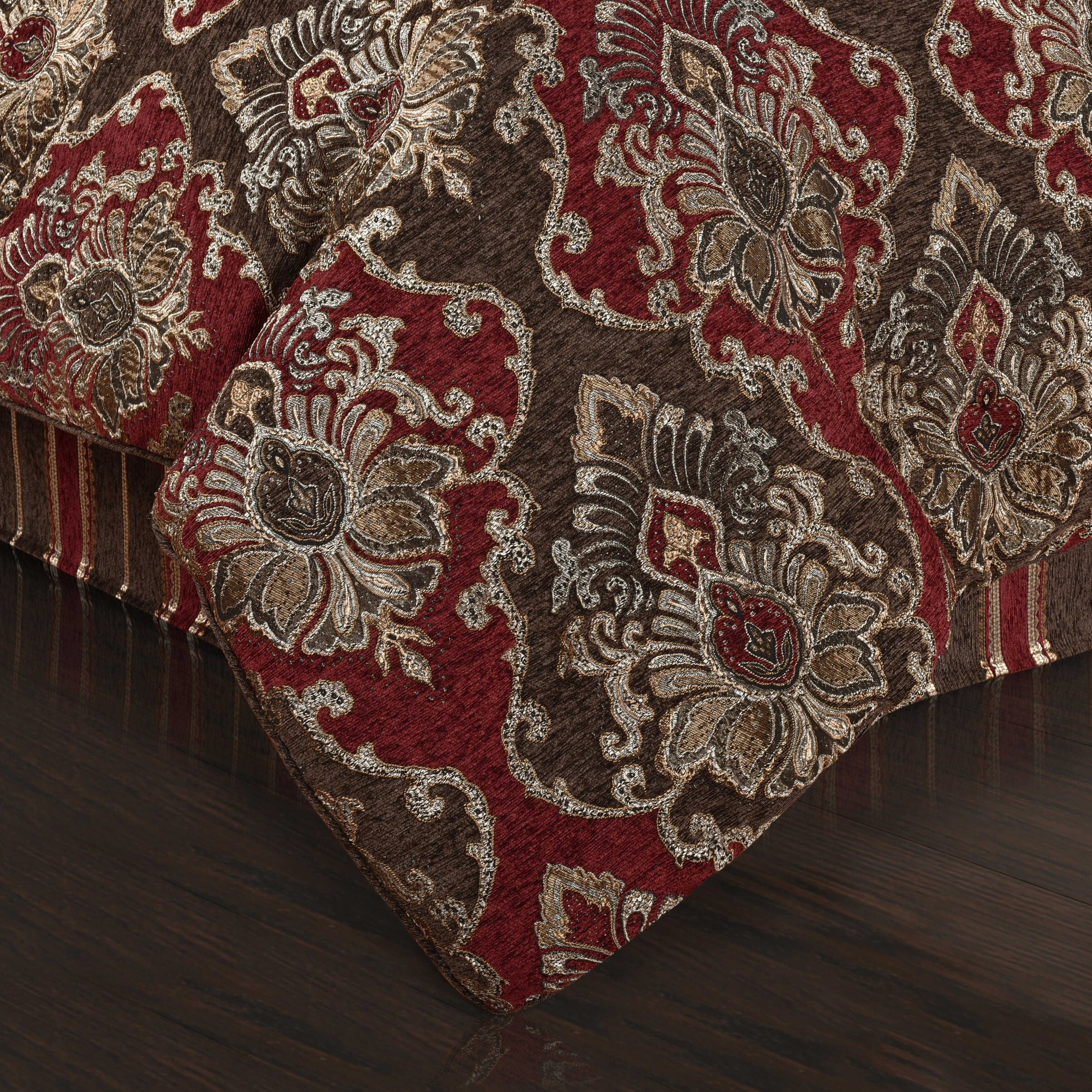 J.Queen New York Cerino King 2 Piece Comforter Set, Chocolate, large