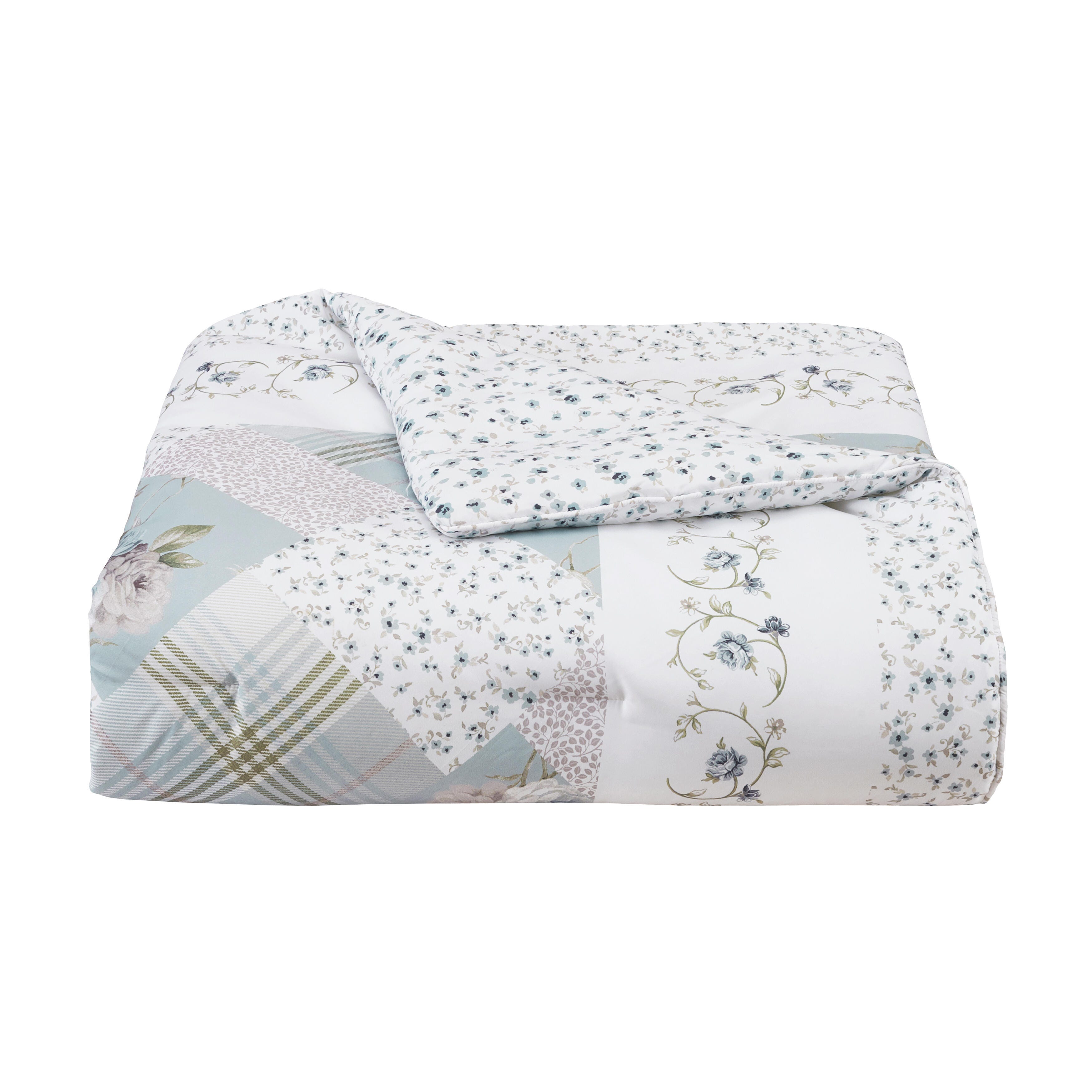 Royal Court Bungalow Full 2 Piece Comforter Set, Spa, rollover