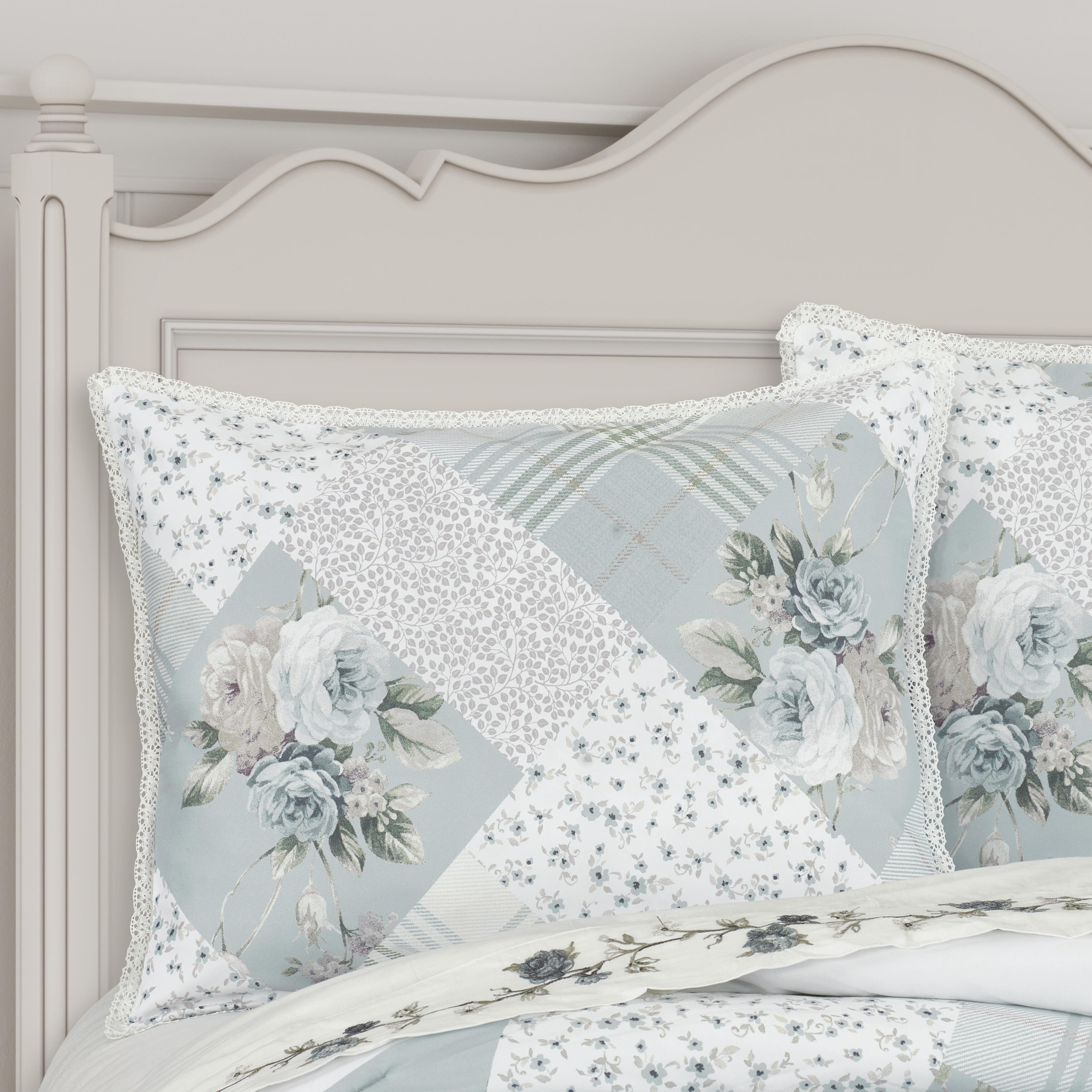 Royal Court Bungalow Full 2 Piece Comforter Set, Spa, large