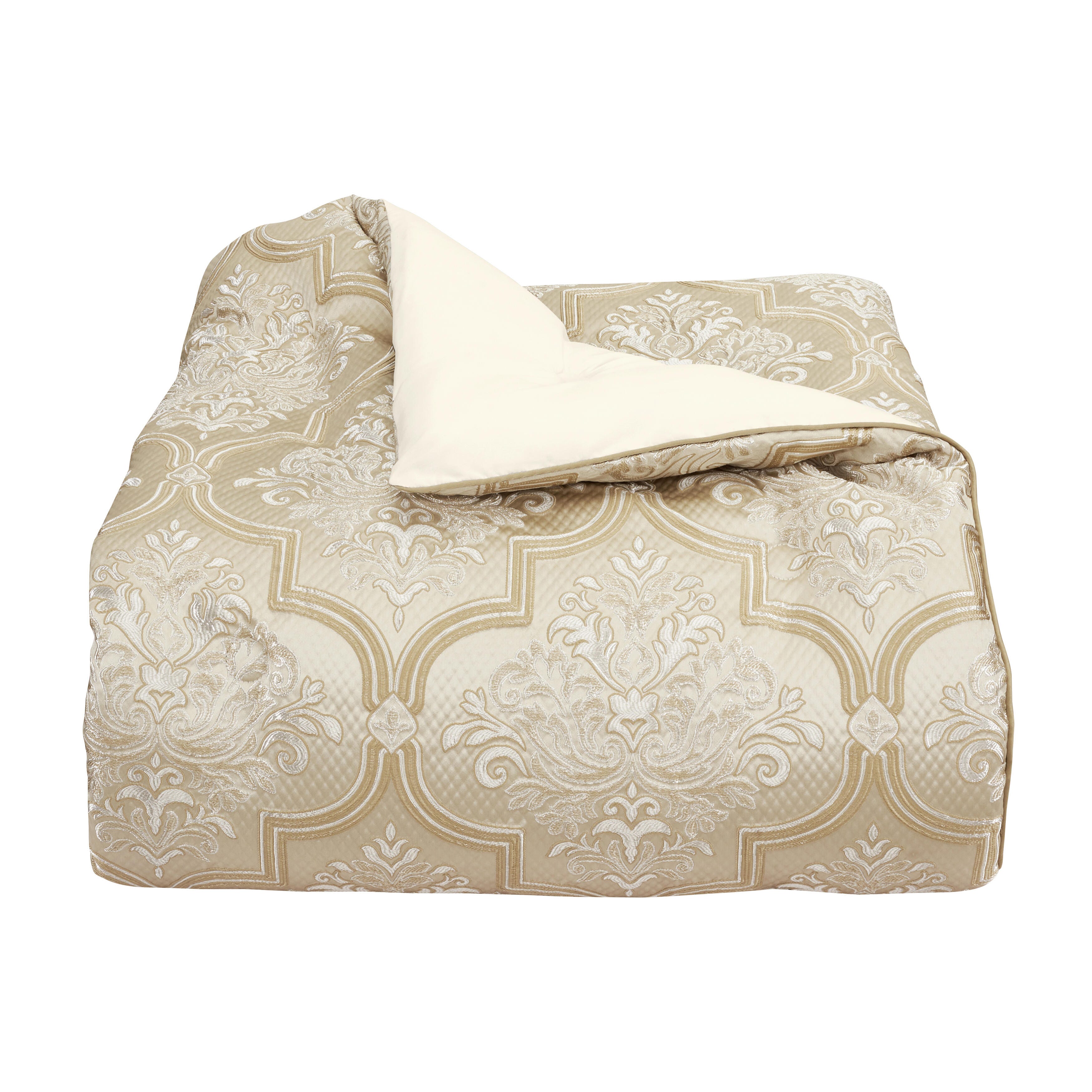 J.Queen New York Sezanne King 2 Piece Comforter Set, Champagne, rollover