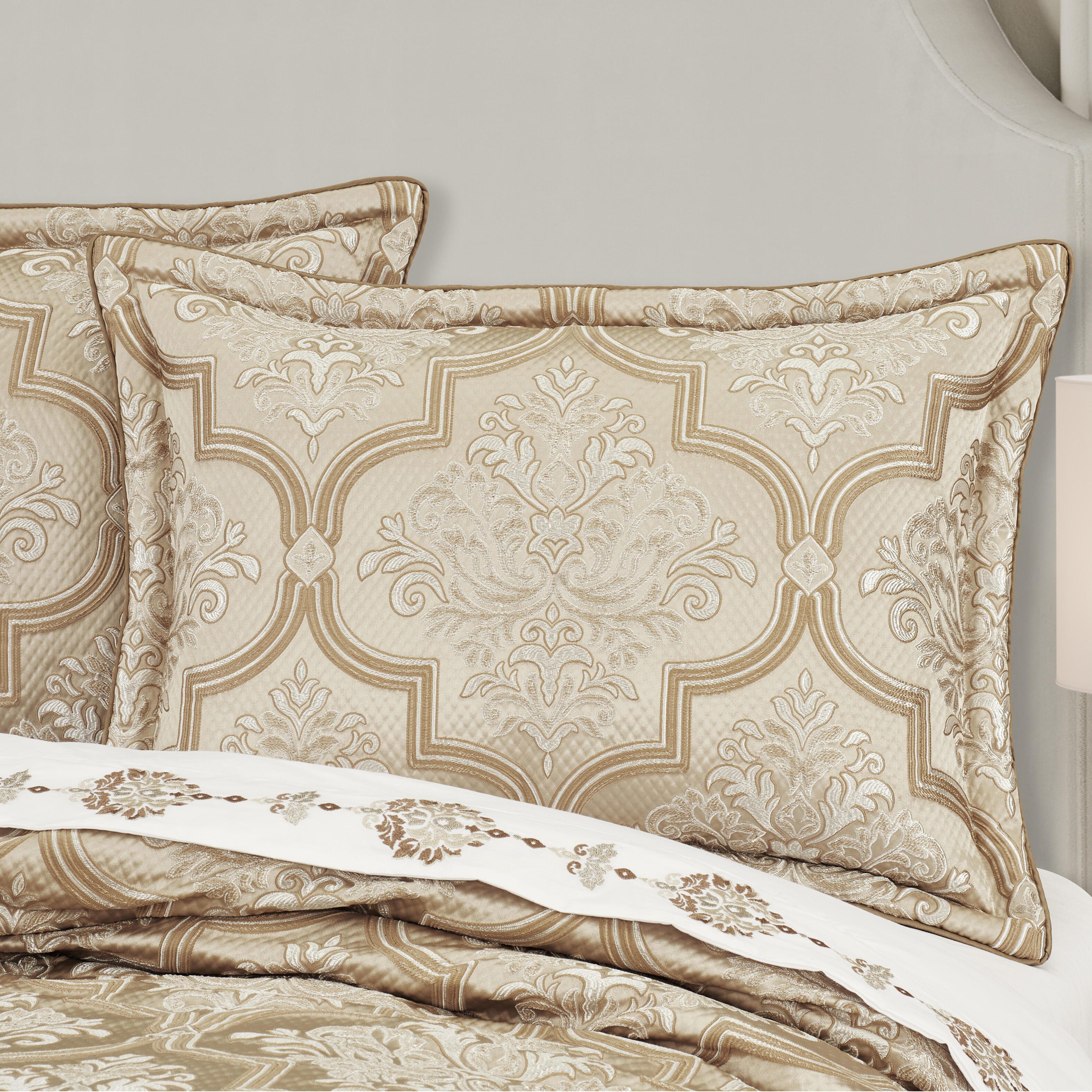 J.Queen New York Sezanne King 2 Piece Comforter Set, Champagne, large