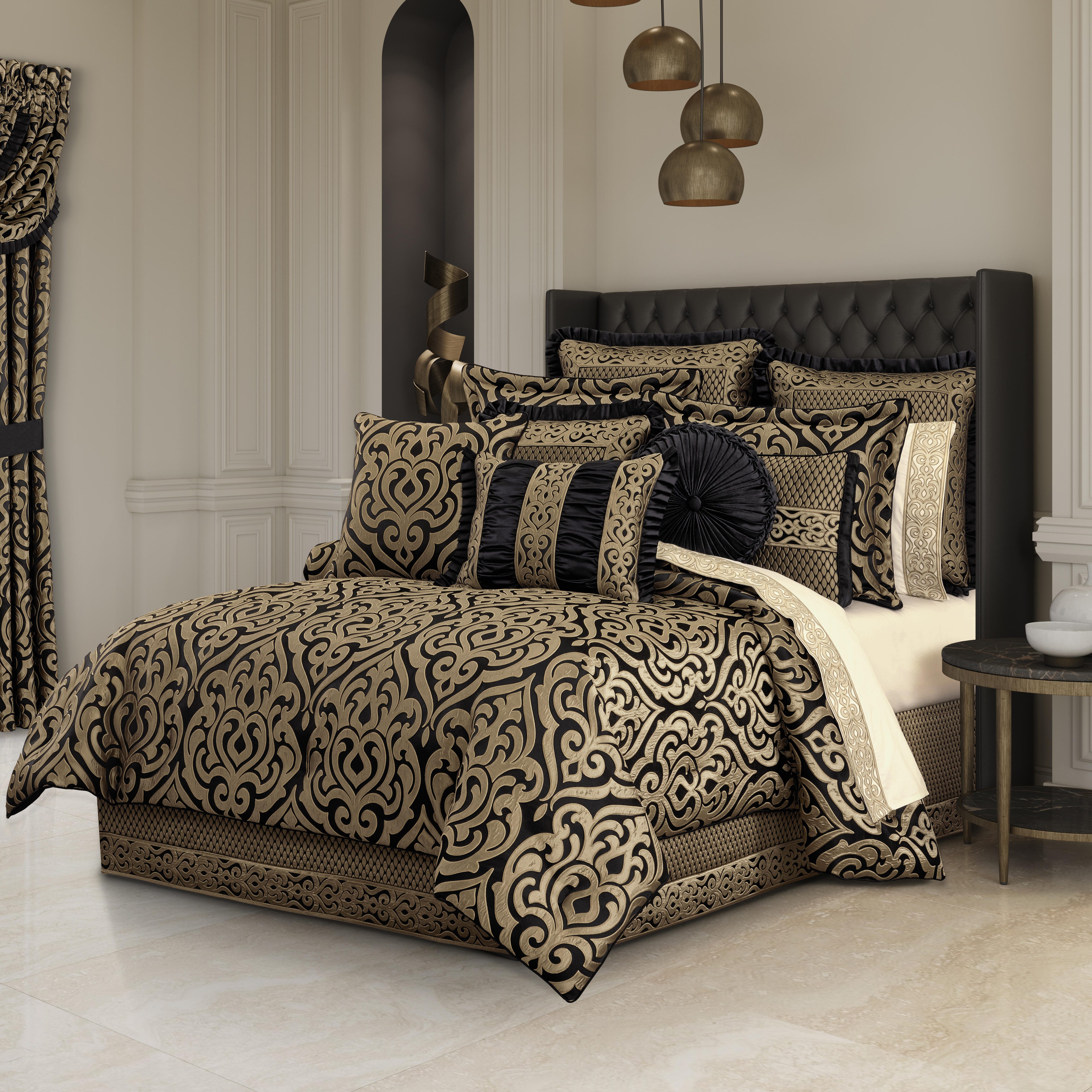 J.Queen New York Bolero  California King 2 Piece Comforter Set, Black, rollover