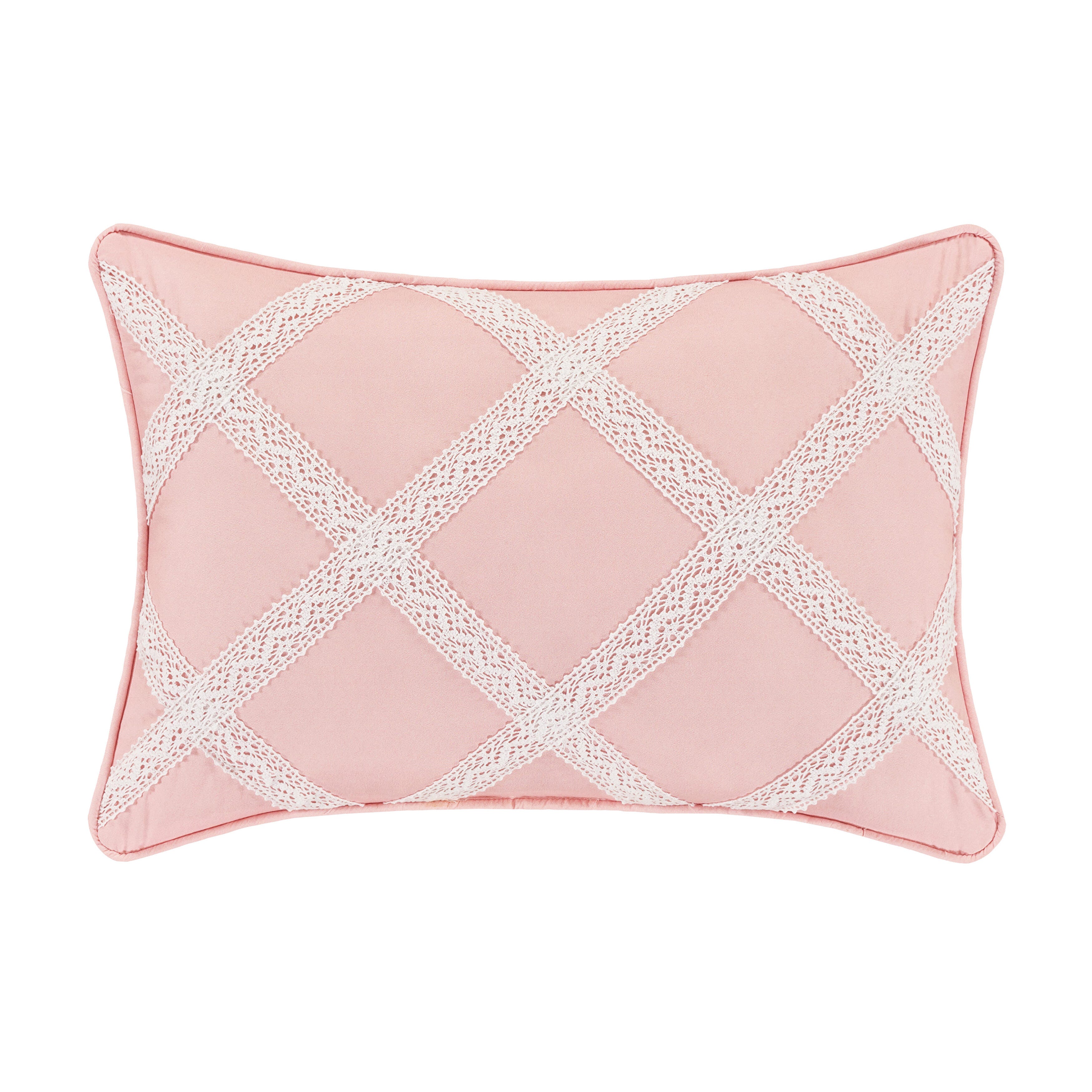 Royal Court Bungalow Boudoir Decorative Throw Pillow, Rose, large