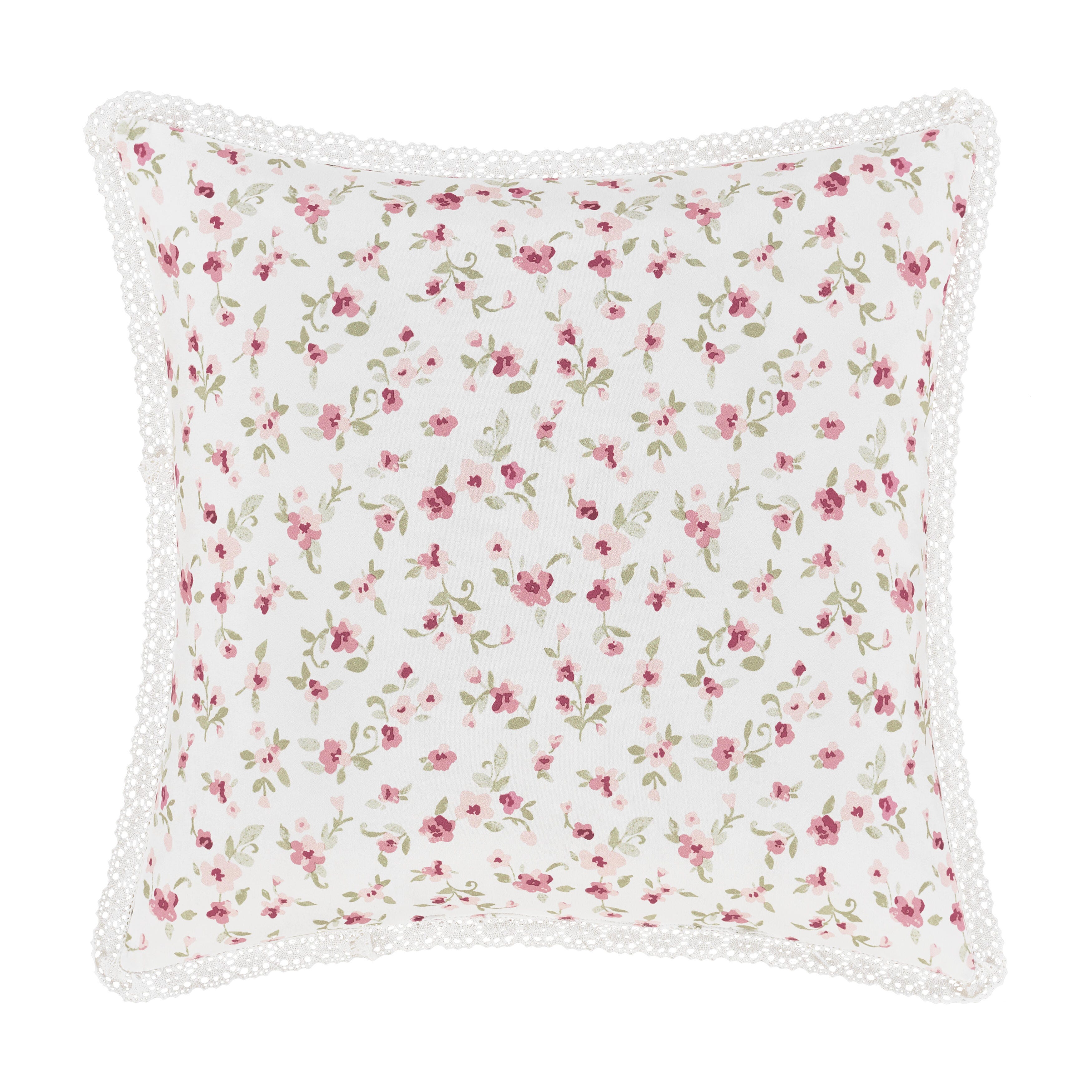Royal Court Bungalow 16" Square Decorative Throw Pillow, Rose, large