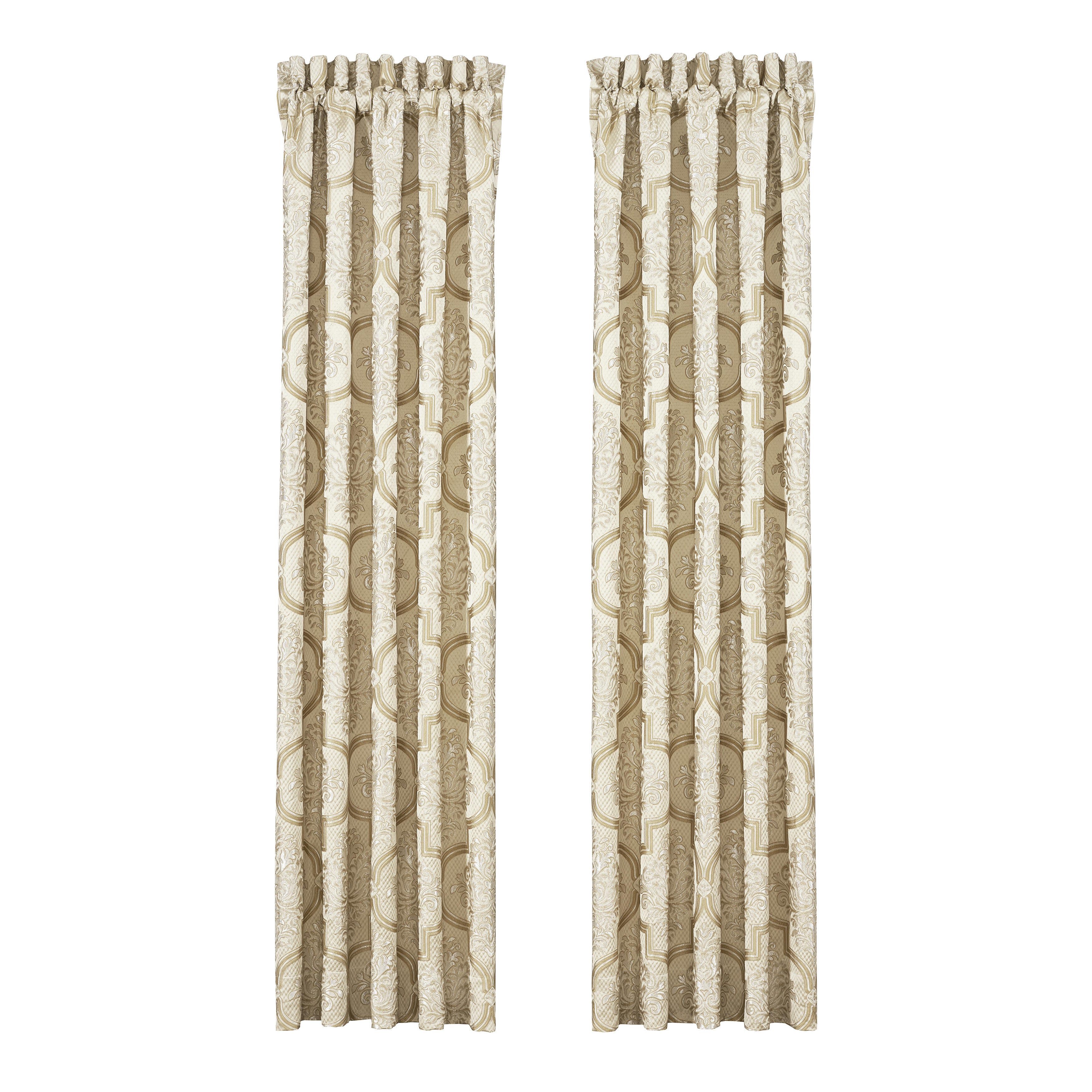 J.Queen New York Sezanne 84" Window Panel Pair, Champagne, large