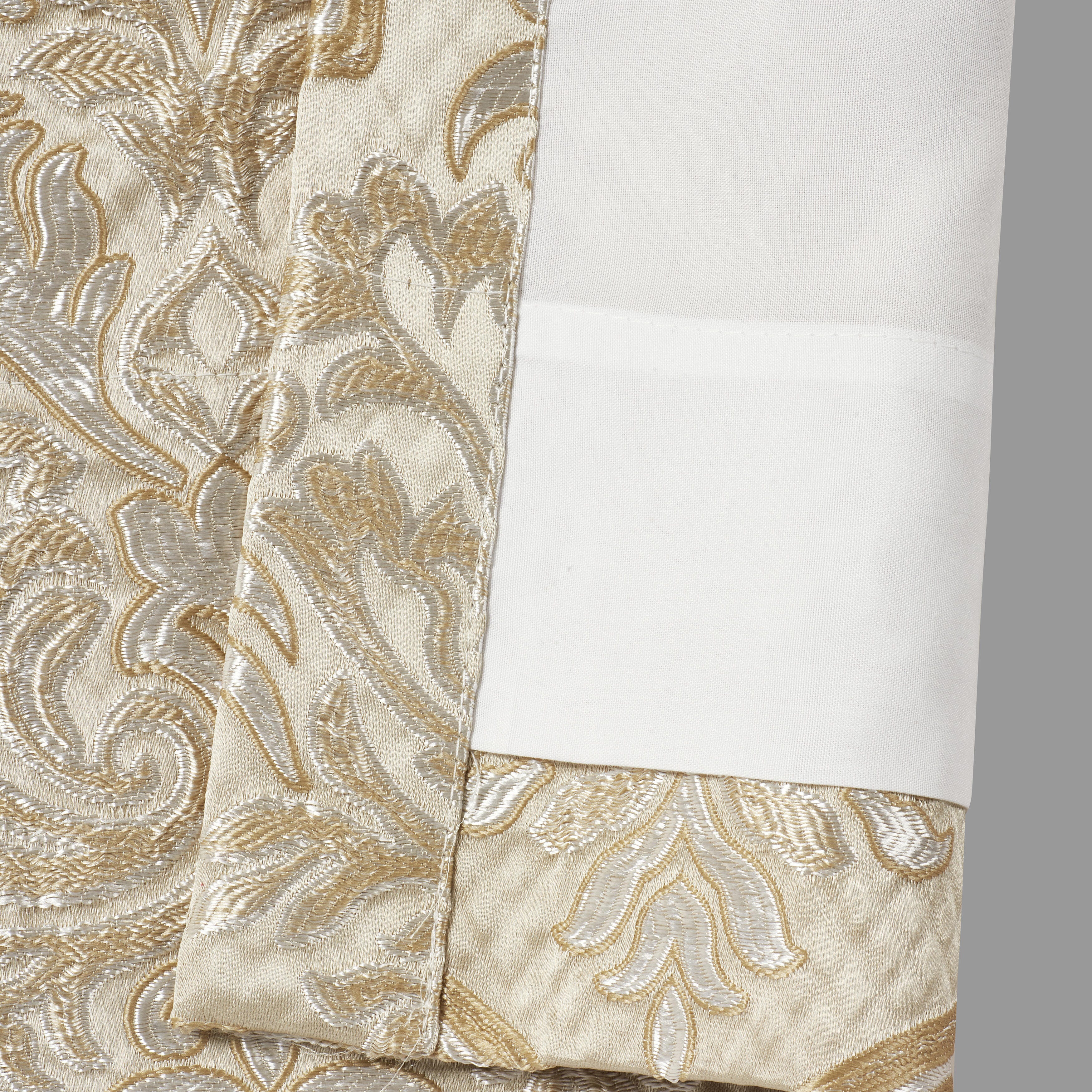 J.Queen New York Sezanne 84" Window Panel Pair, Champagne, large