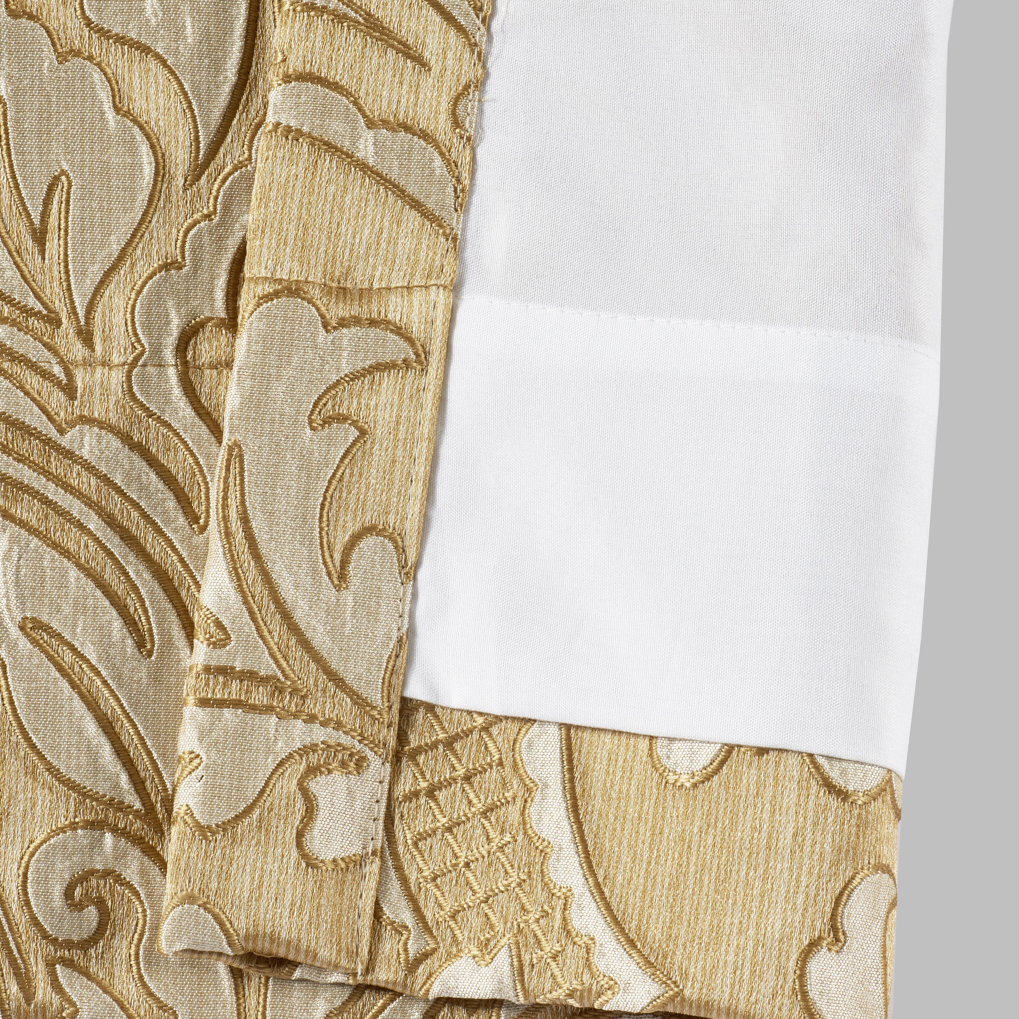 J.Queen New York Aurelia 84" Window Panel Pair, Gold, large