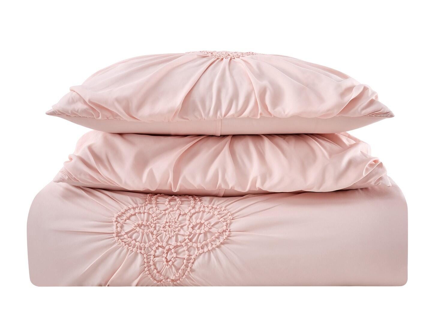 Christian Siriano NY Georgia 3 Piece King Duvet Cover Set, Pink, large
