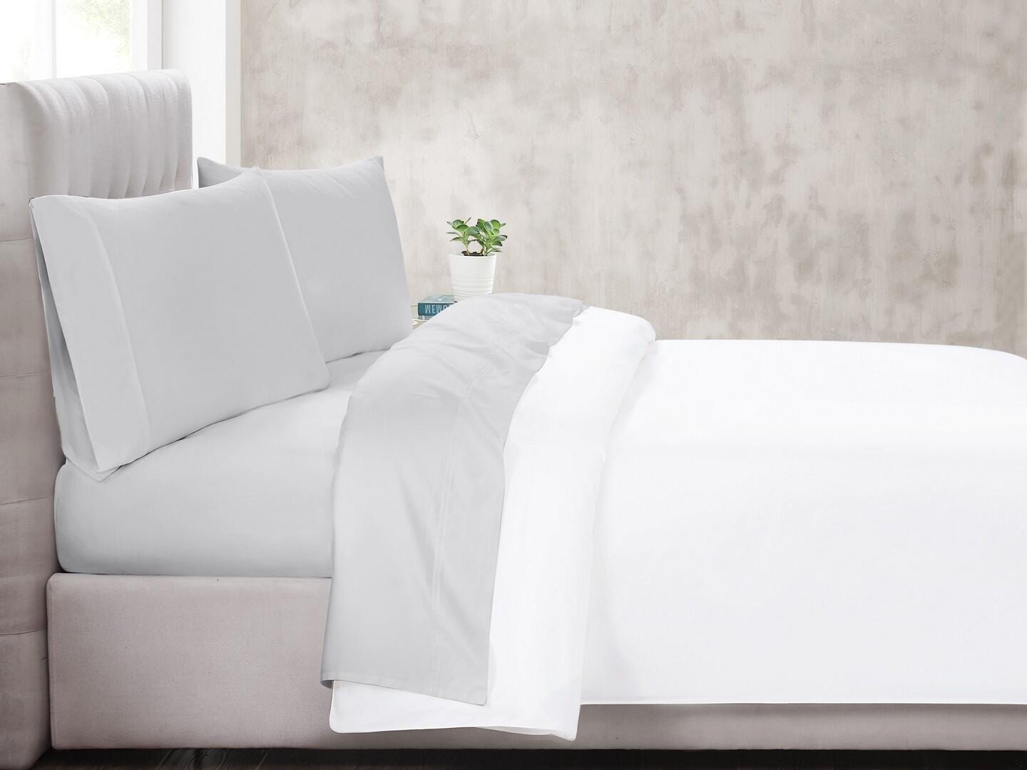Christian Siriano NY 3 Piece Twin Sheet Set, Gray, large