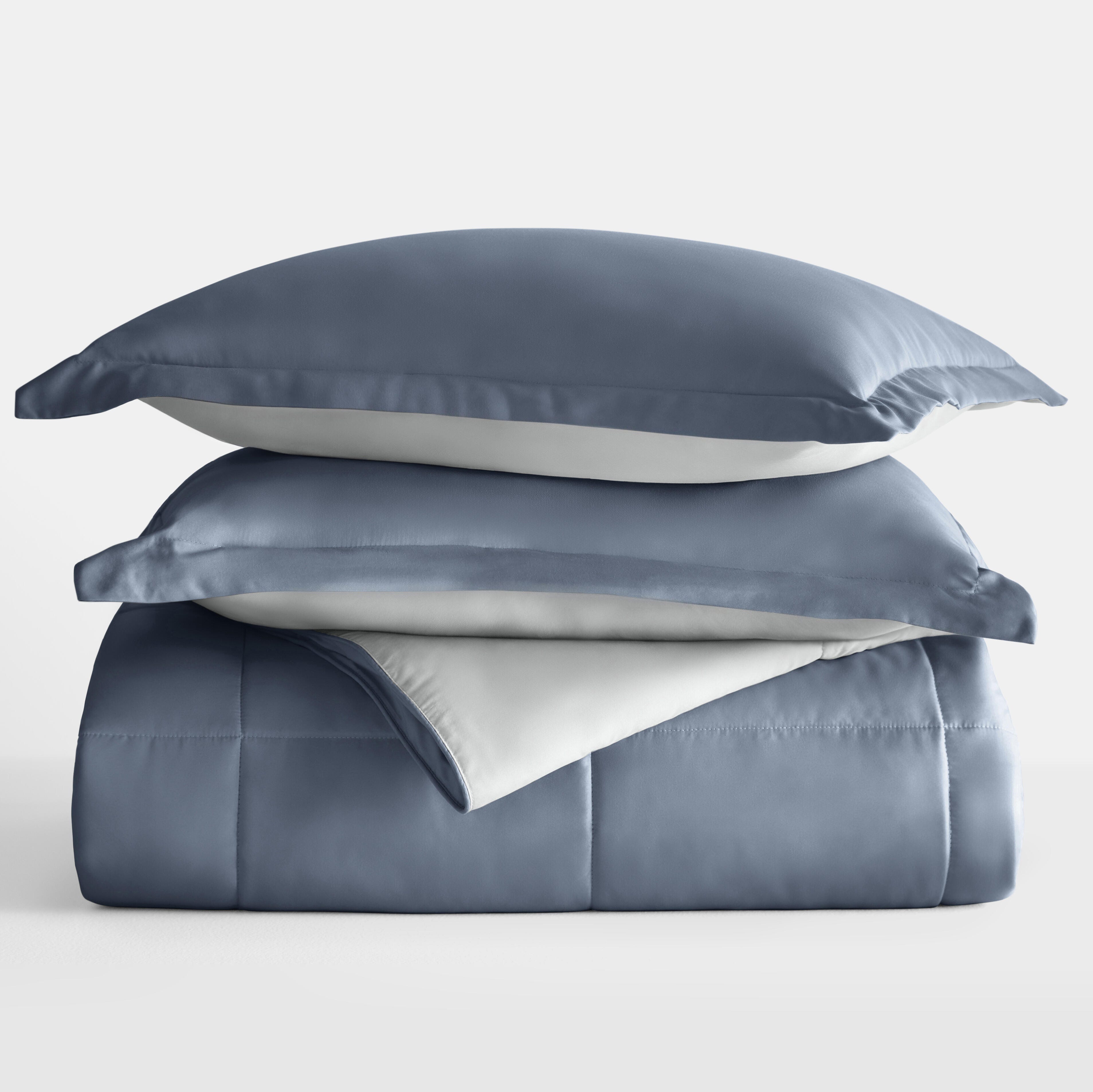 iEnjoy Home King/California King Solid Comforter Set, Stone, large