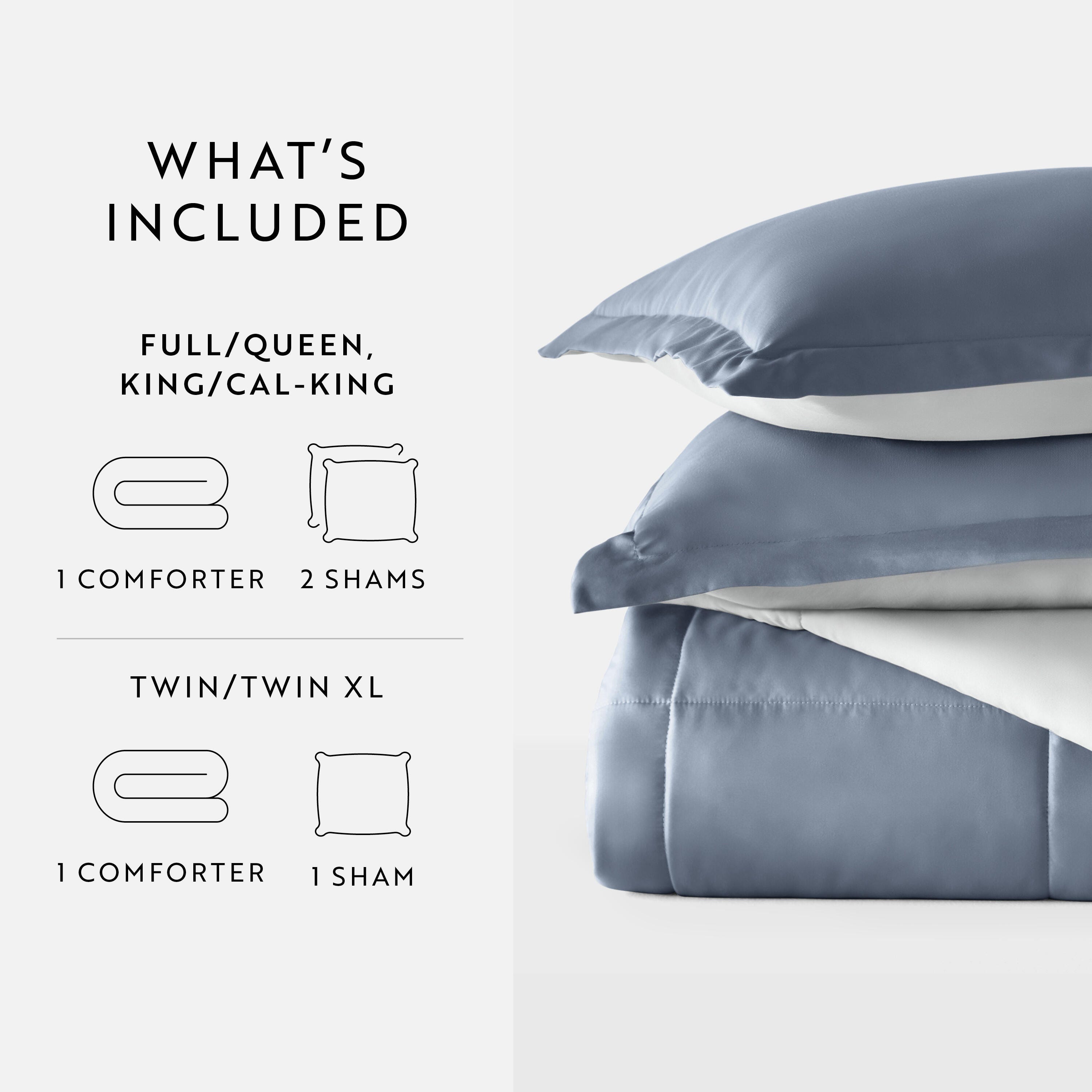iEnjoy Home Twin/Twin XL Comforter Set, Stone/Light Gray, large