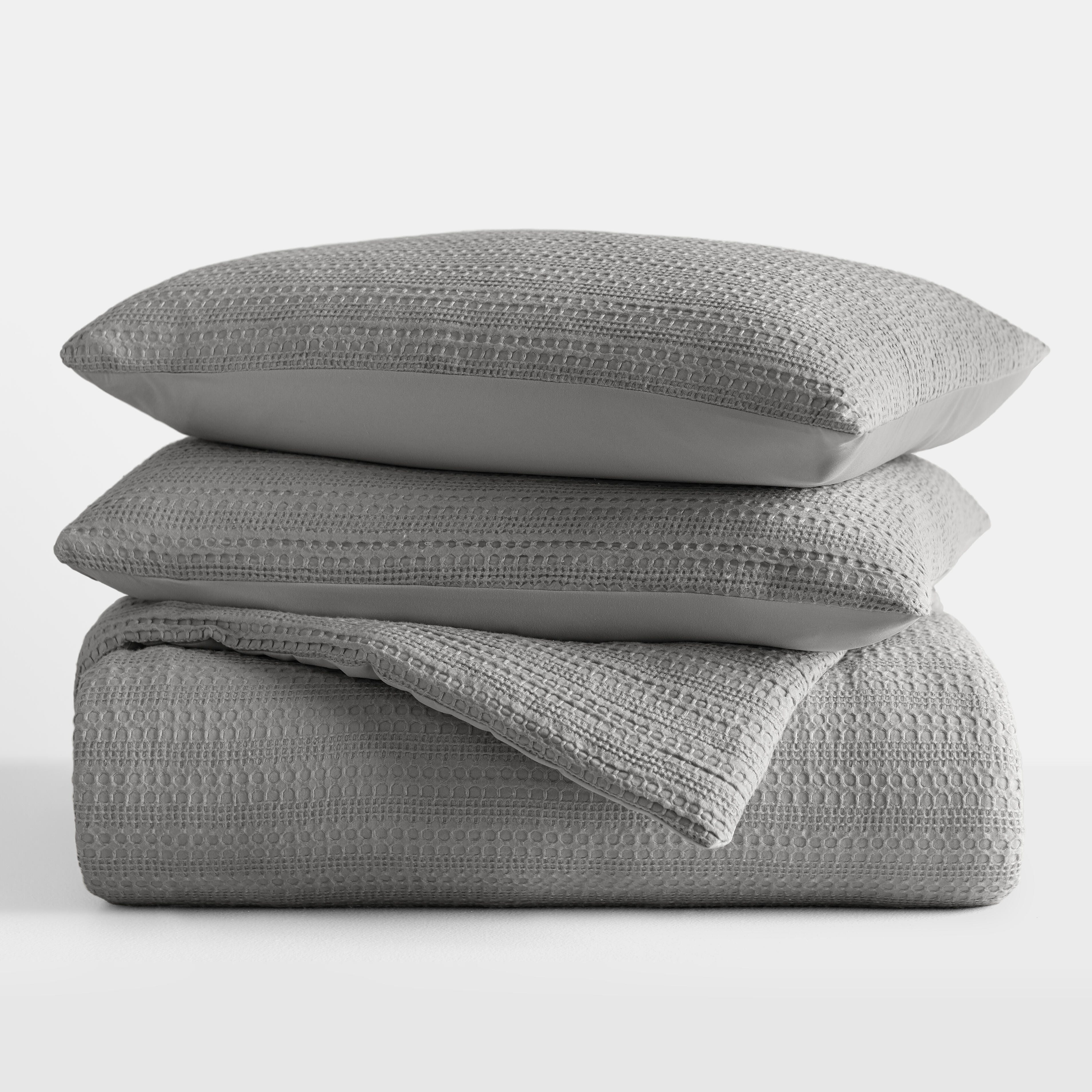 iEnjoy Home 3 Piece Full/Queen Comforter Set, Fog, rollover
